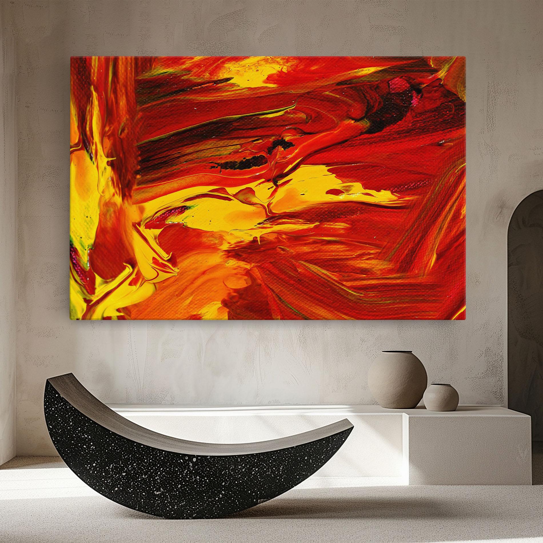 Tablou Canvas Fire Painting mockup 8