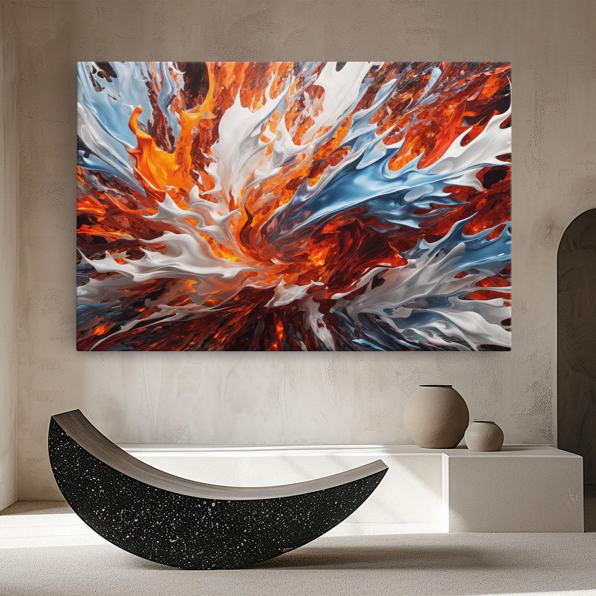 Tablou Canvas Flame Rase mockup 8