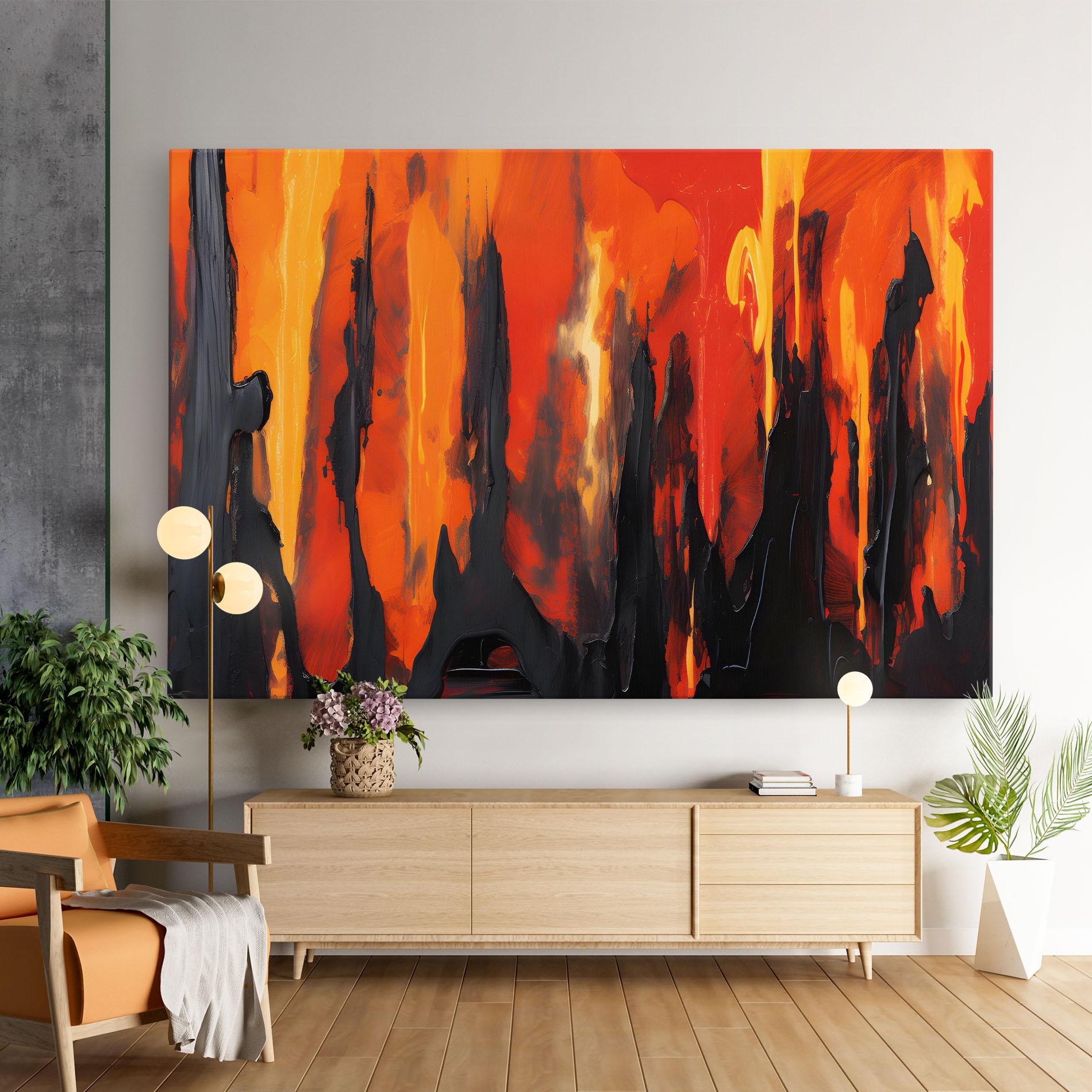 Tablou Canvas Abstract Fire Art mockup 9