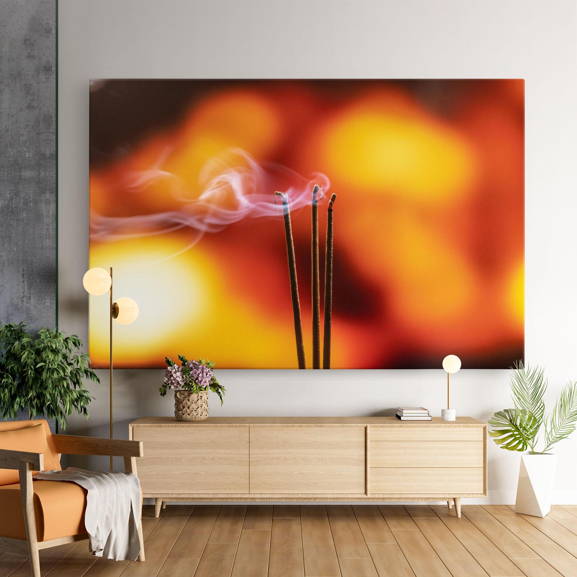 Tablou Canvas Sticks Burning mockup 9