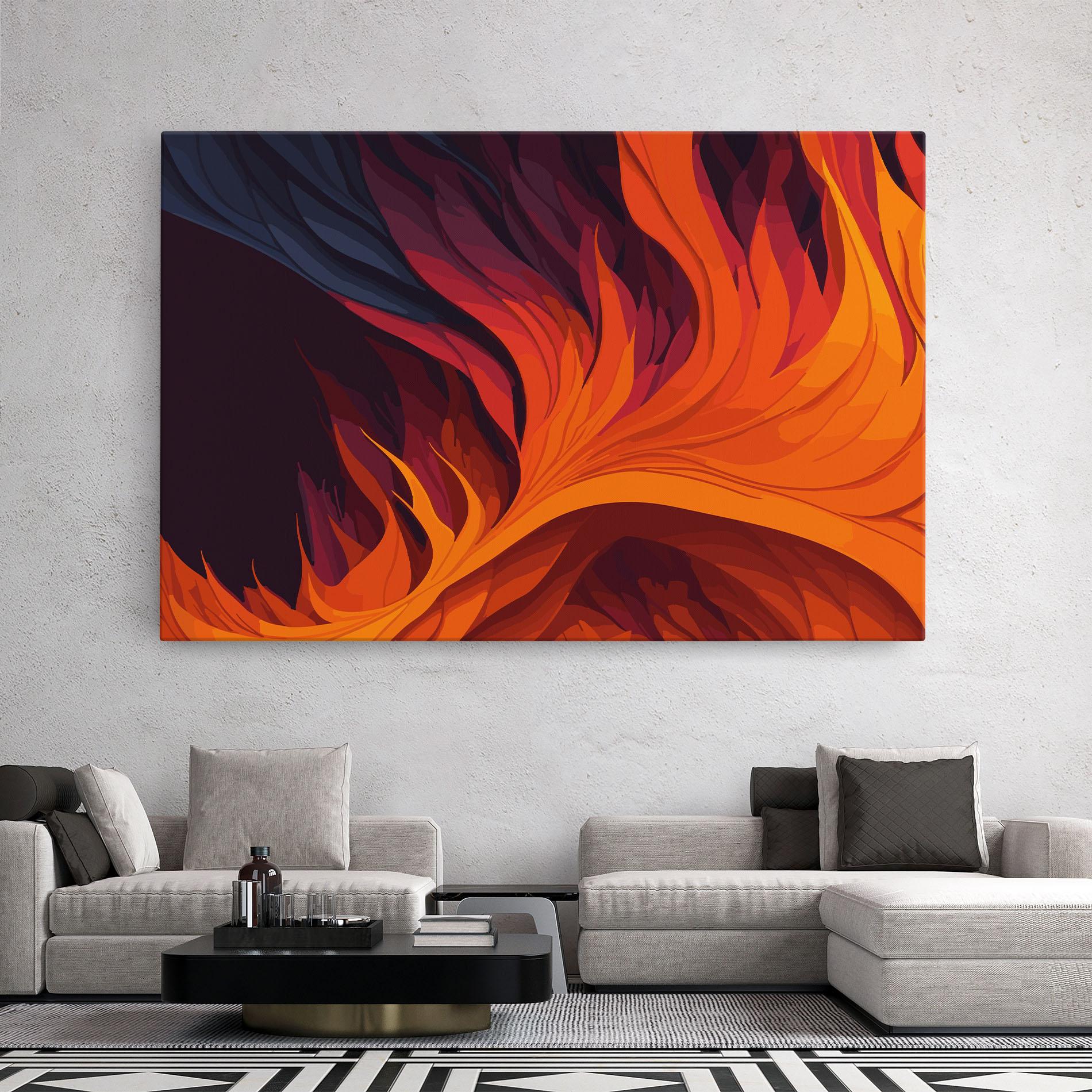 Tablou Canvas Artistic Fire mockup 2