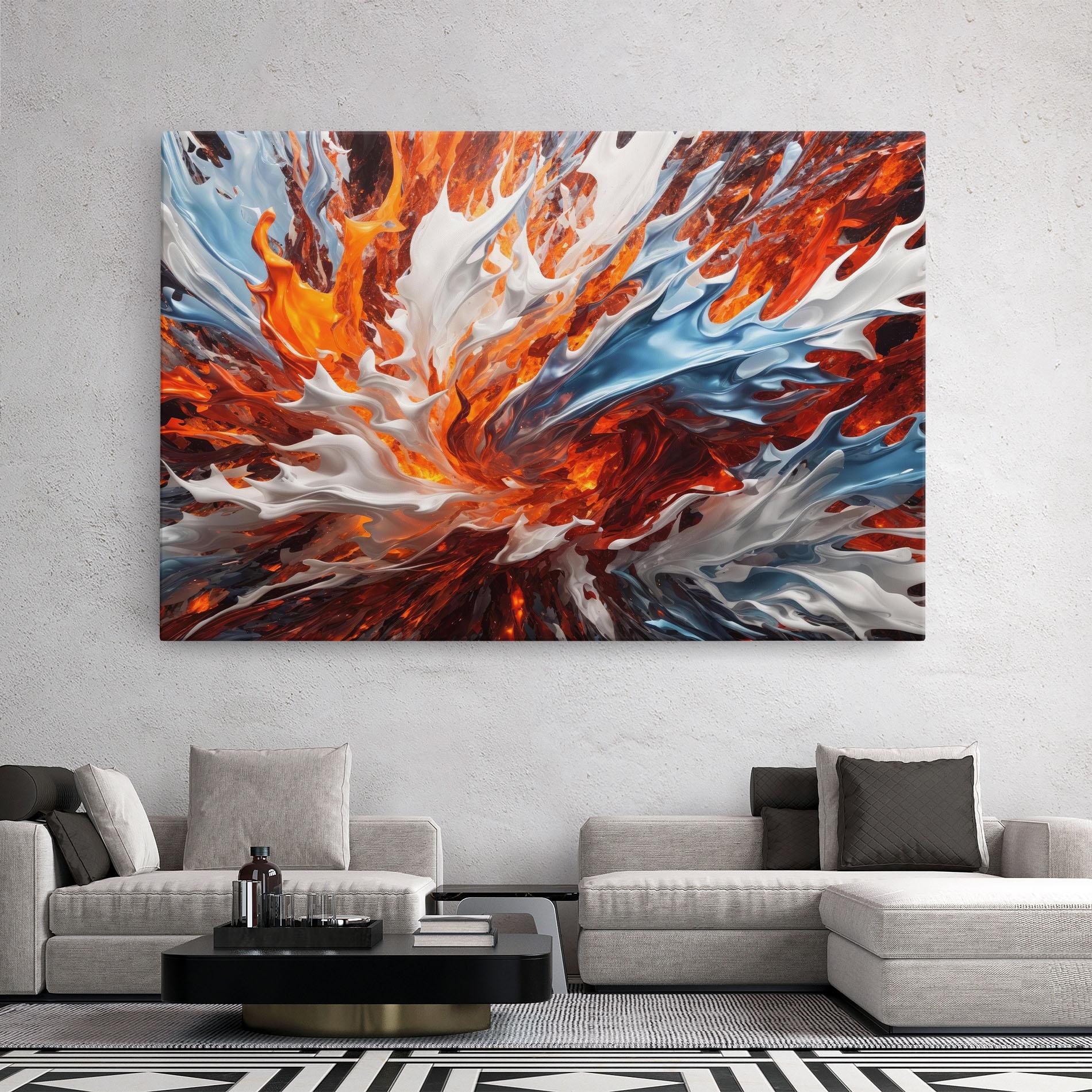 Tablou Canvas Flame Rase mockup 2