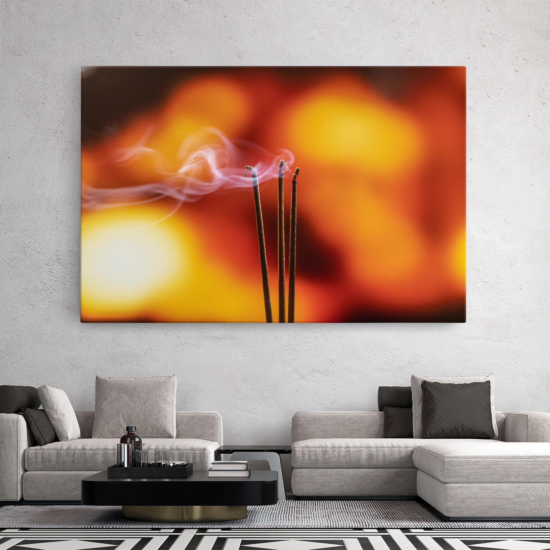 Tablou Canvas Sticks Burning mockup 2