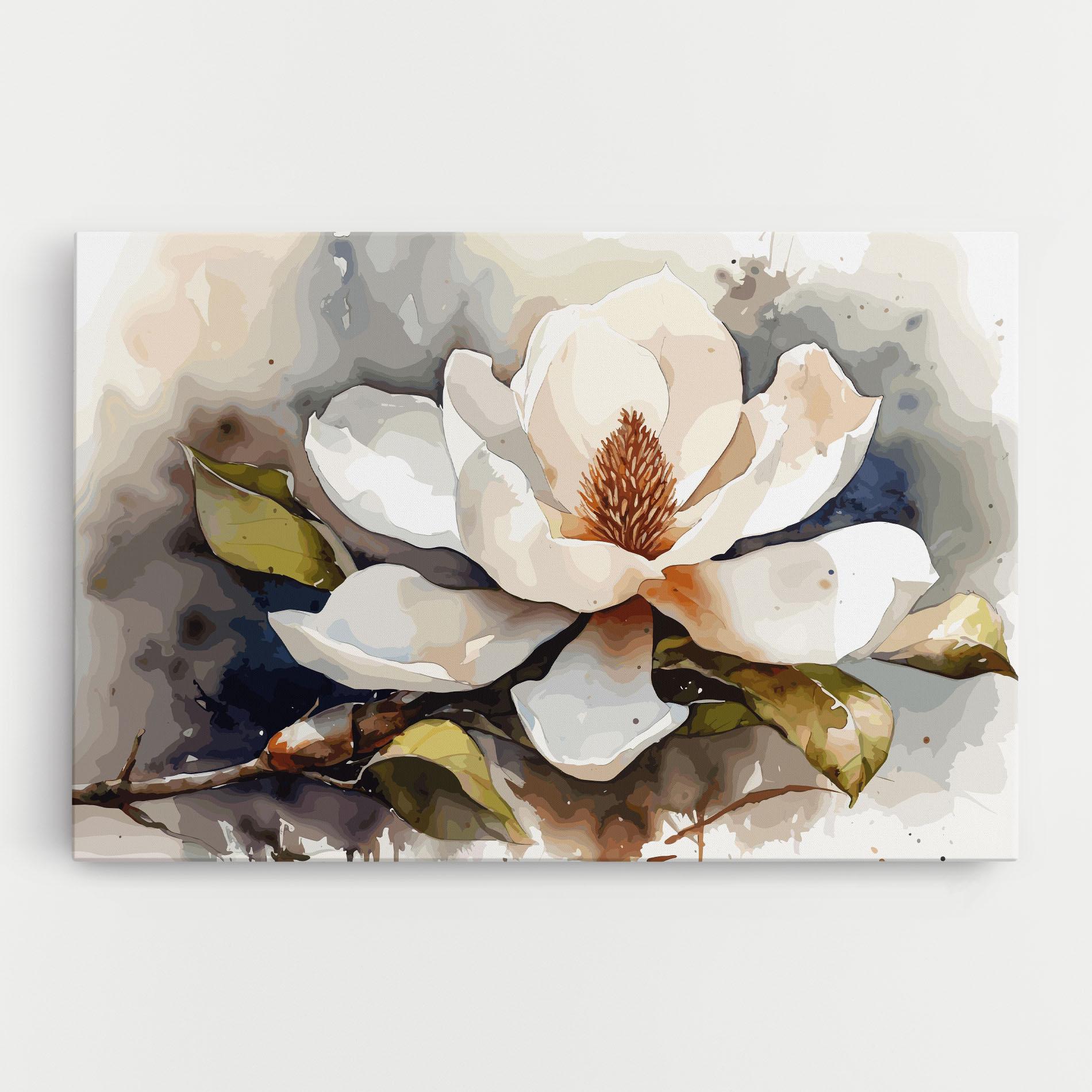 Tablou Canvas Cream Nature Flower mockup 0