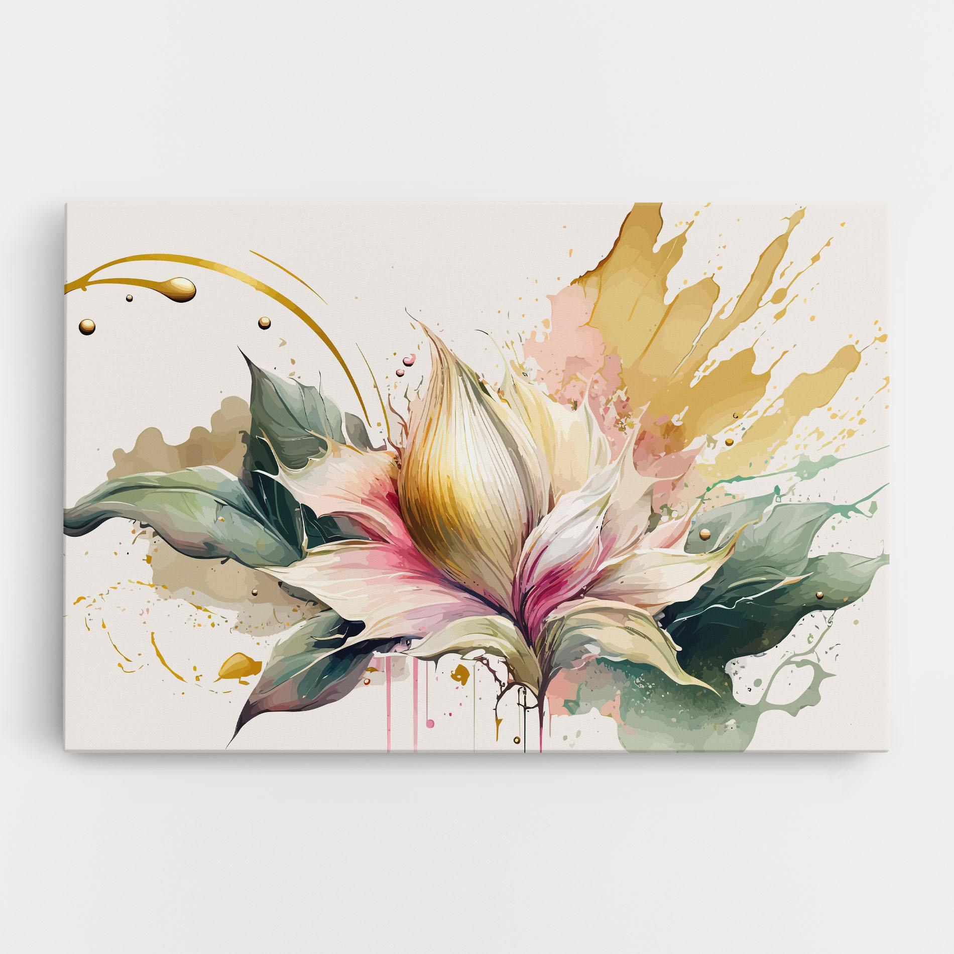 Tablou Canvas Cream Pink Nature mockup 0