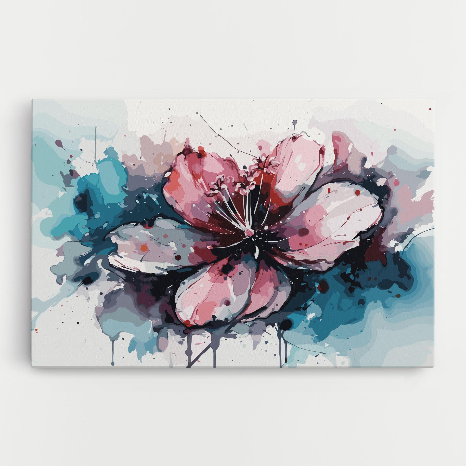 Tablou Canvas Pink Blue Nature mockup 0