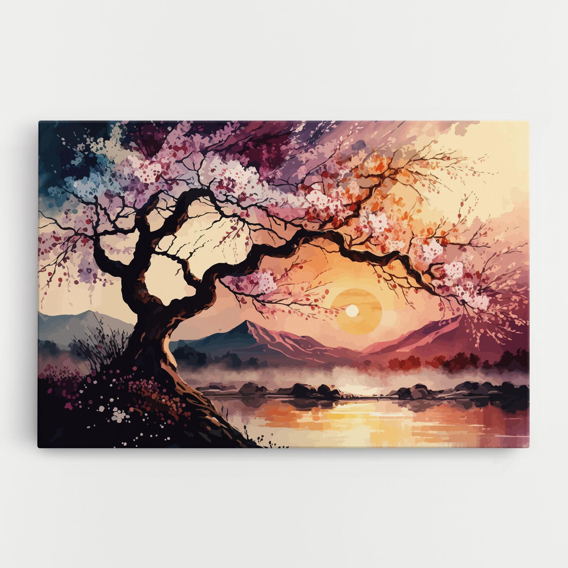 Tablou Canvas Pink Tree Nature mockup 0