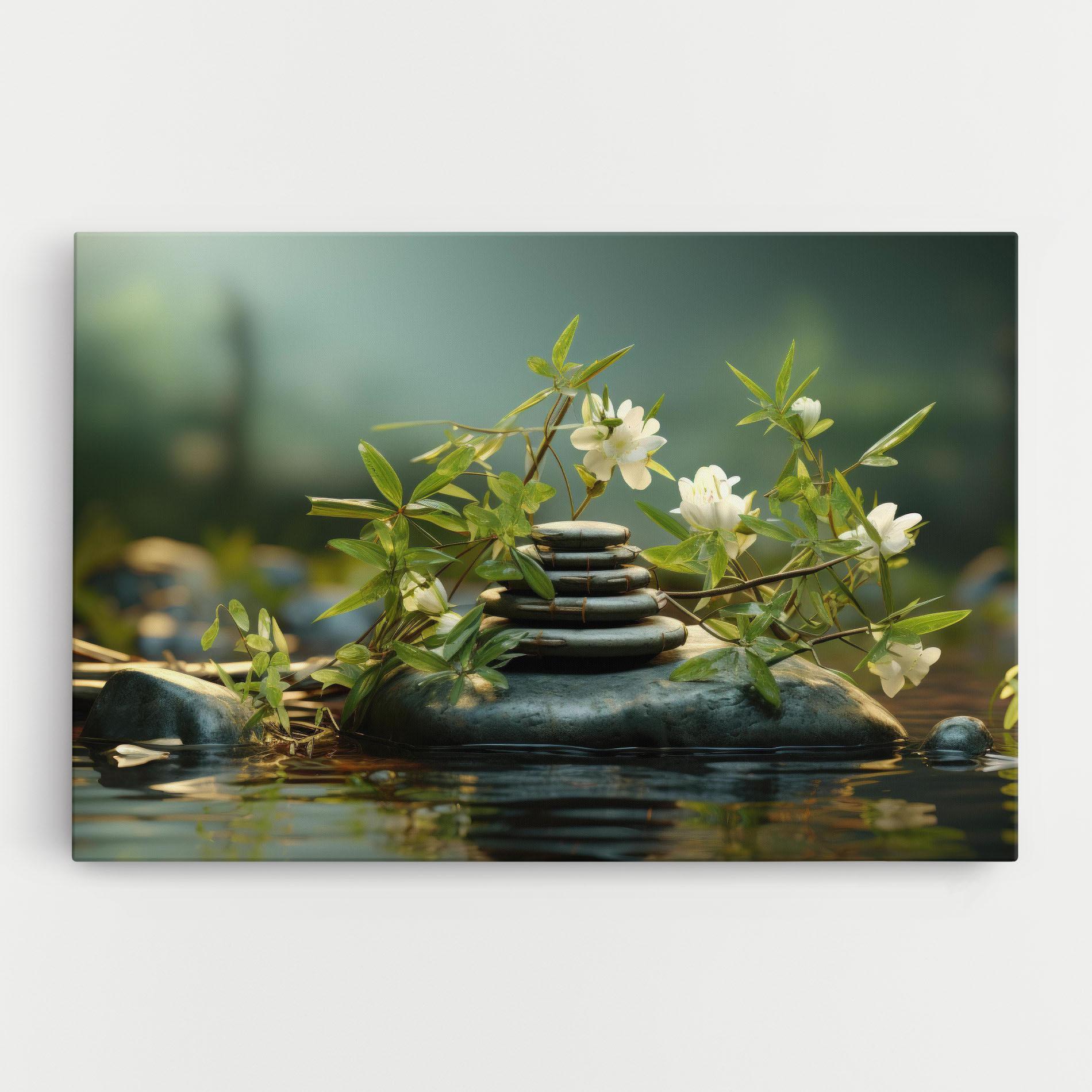 Tablou Canvas Rock Garden Pond mockup 0