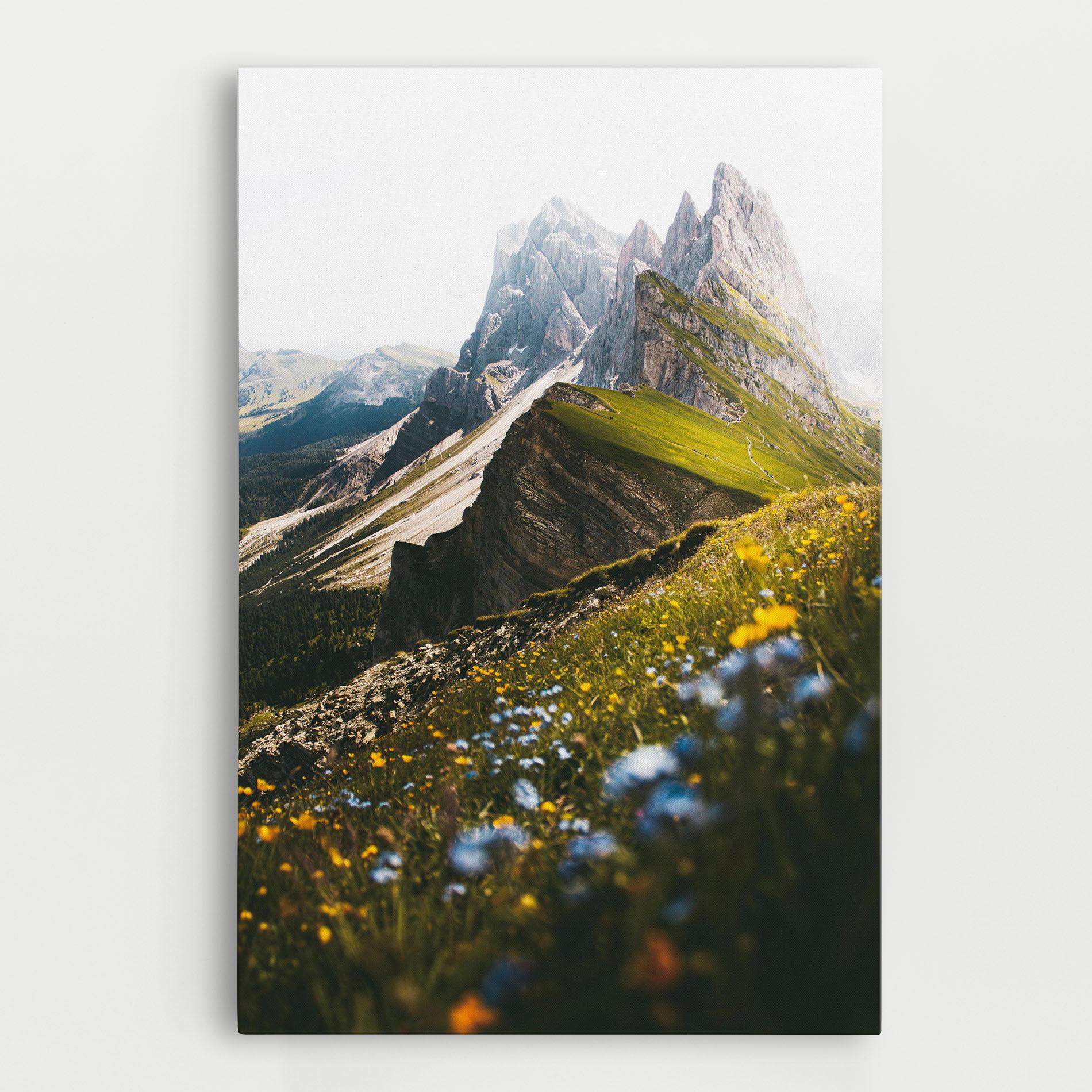 Tablou Canvas Foggy Mountain View mockup 0