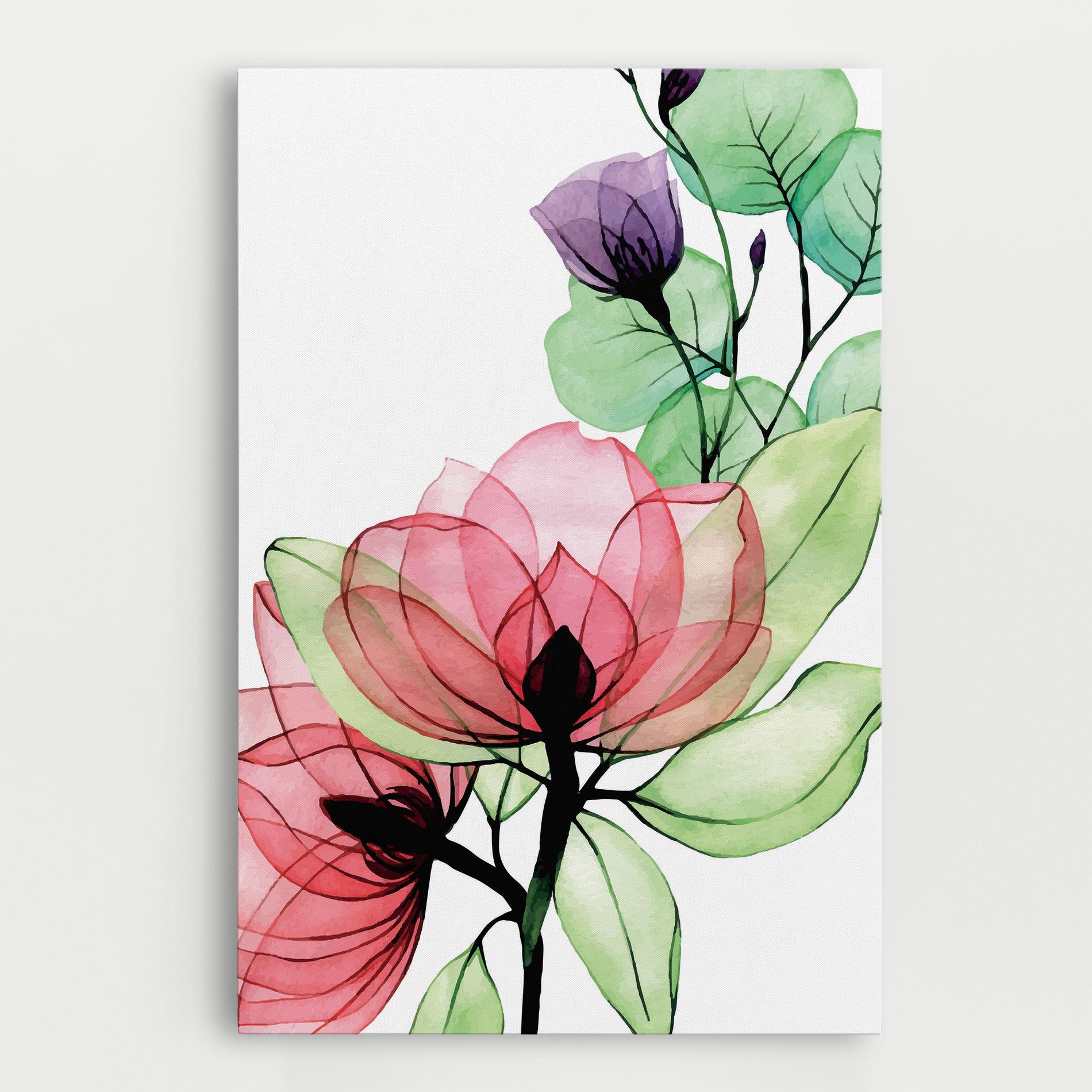 Tablou Canvas Pink Green Nature mockup 0