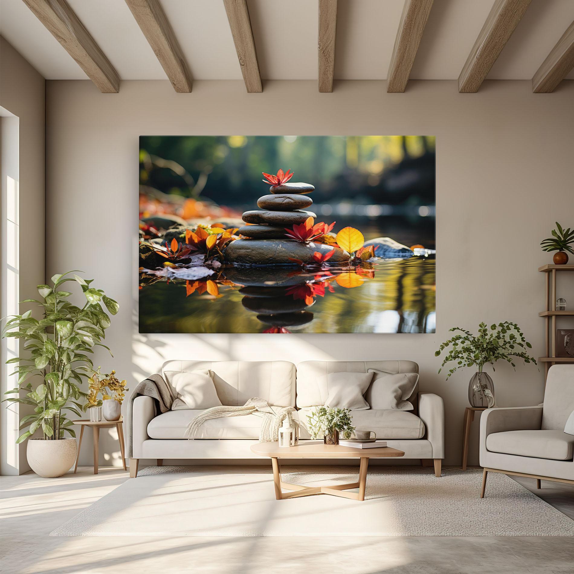 Tablou Canvas Autumn Stones mockup 6