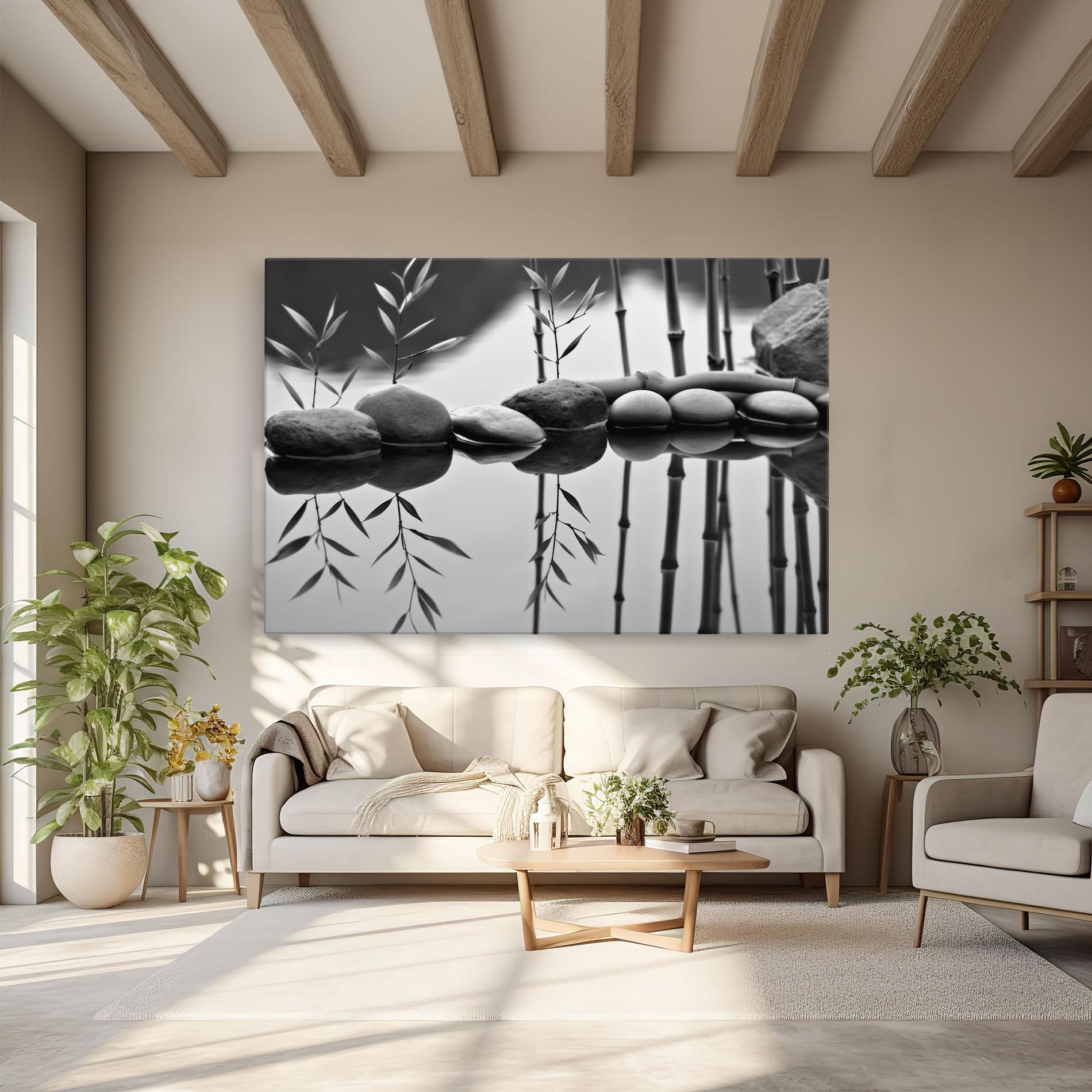 Tablou Canvas Bamboo Lake mockup 6