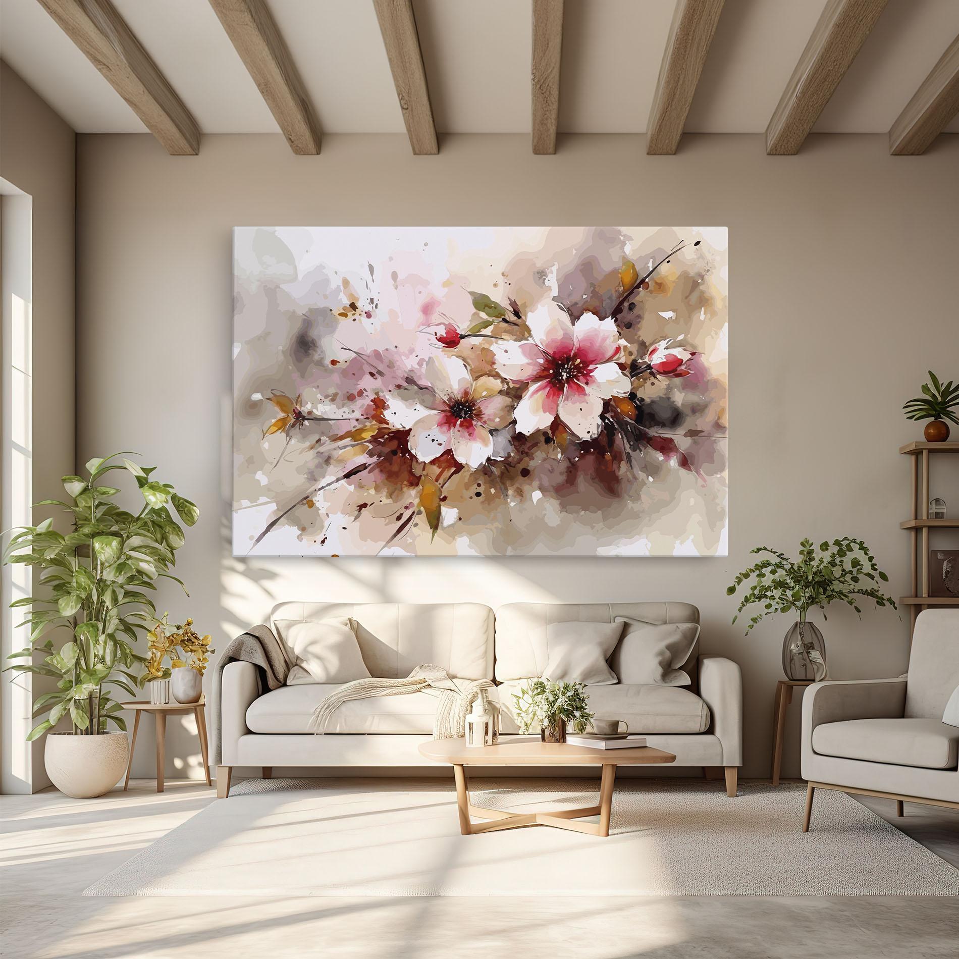 Tablou Canvas Beautiful Cherry Flower mockup 6