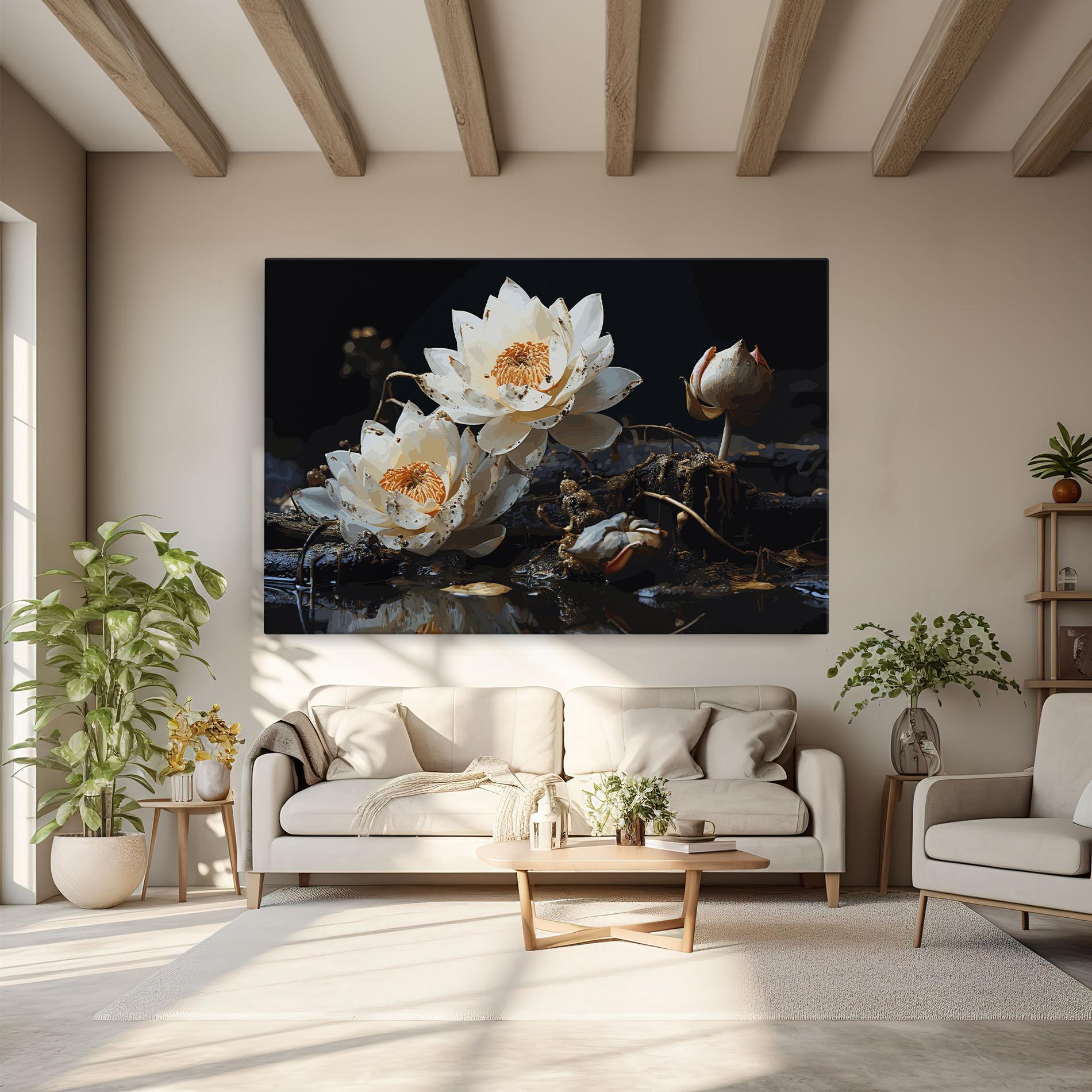 Tablou Canvas Beautiful White Nature mockup 6