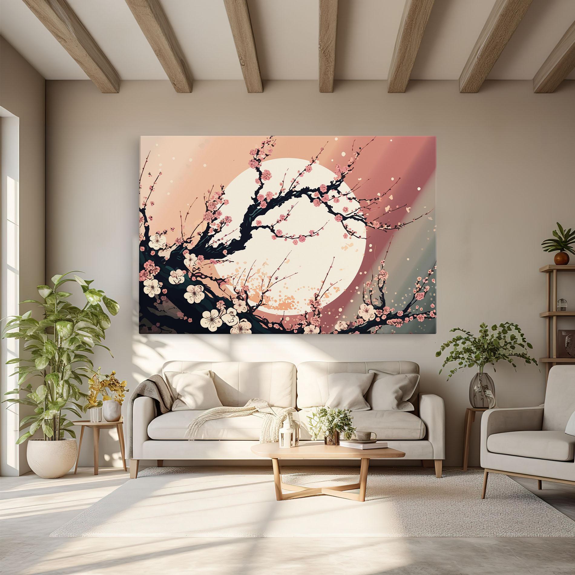 Tablou Canvas Blossom Full Moon mockup 6