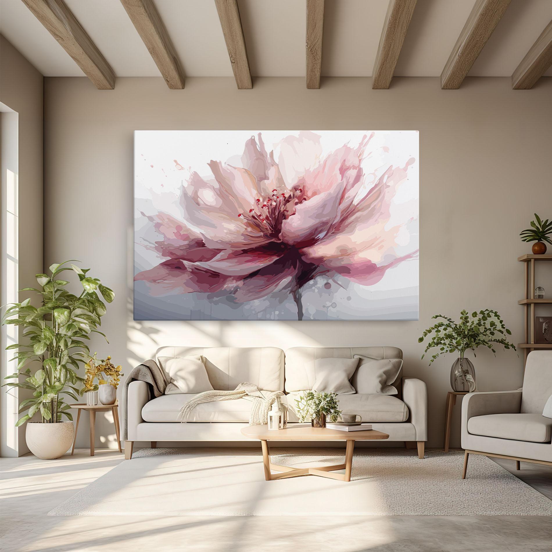 Tablou Canvas Meditation Flower mockup 6