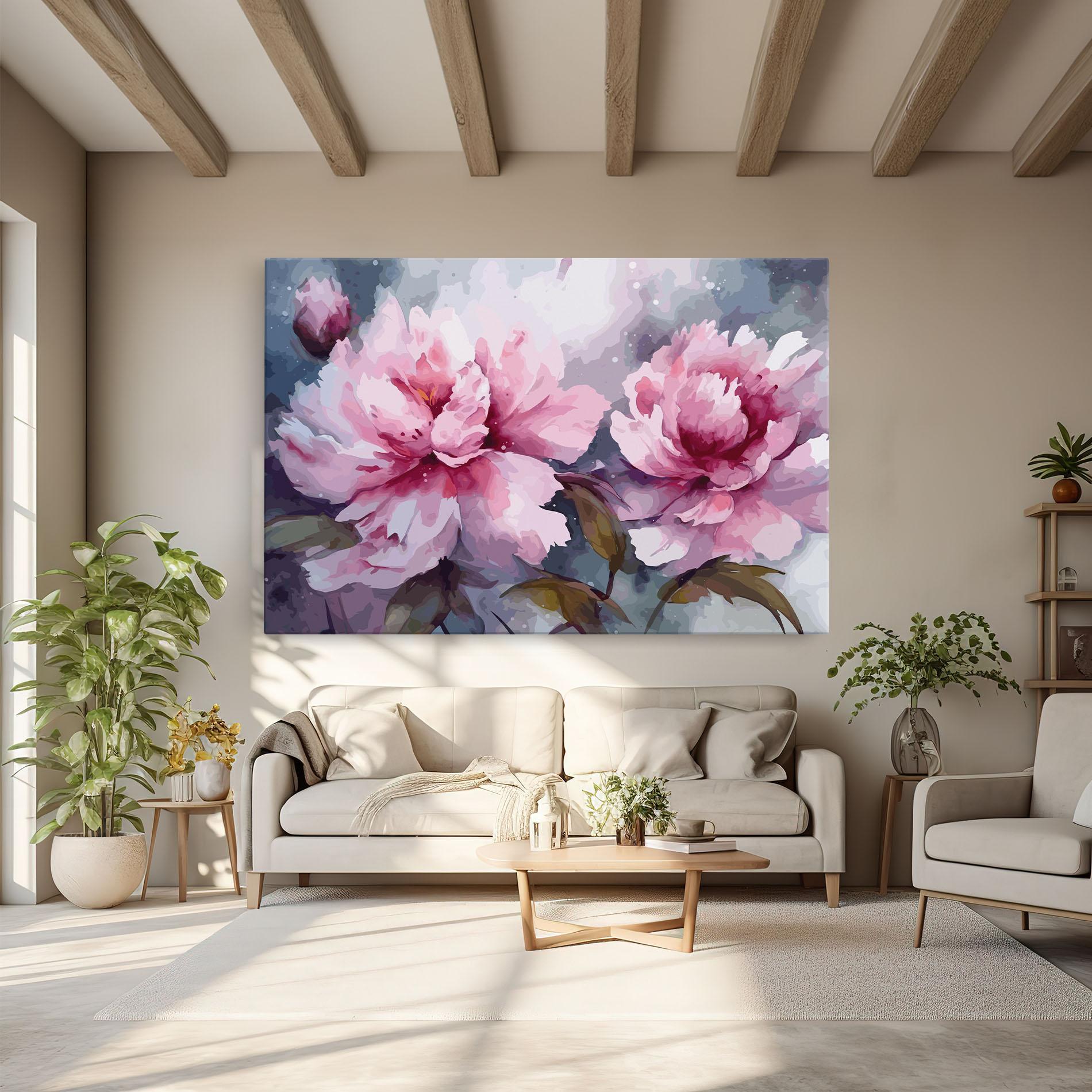 Tablou Canvas Pink Nature Flower mockup 6