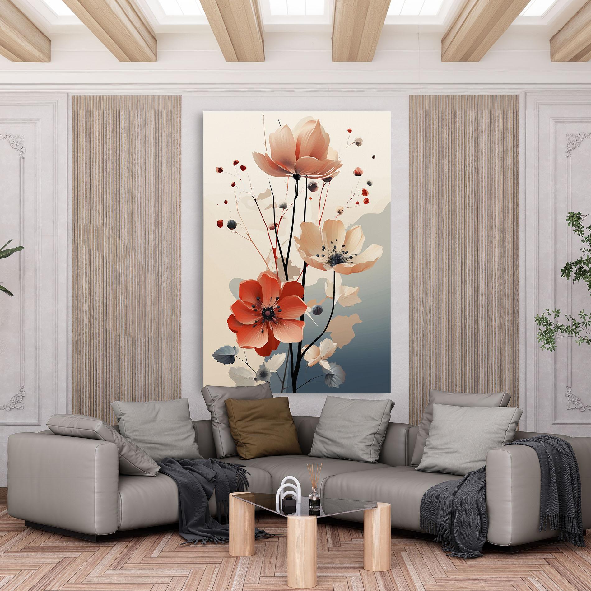 Tablou Canvas Cream Flower Nature mockup 6