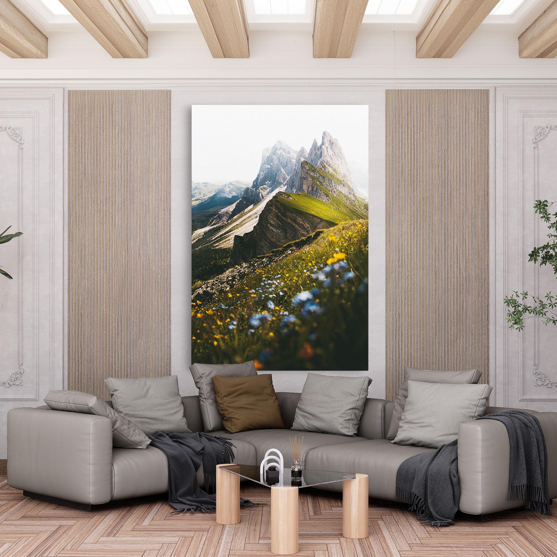 Tablou Canvas Foggy Mountain View mockup 6