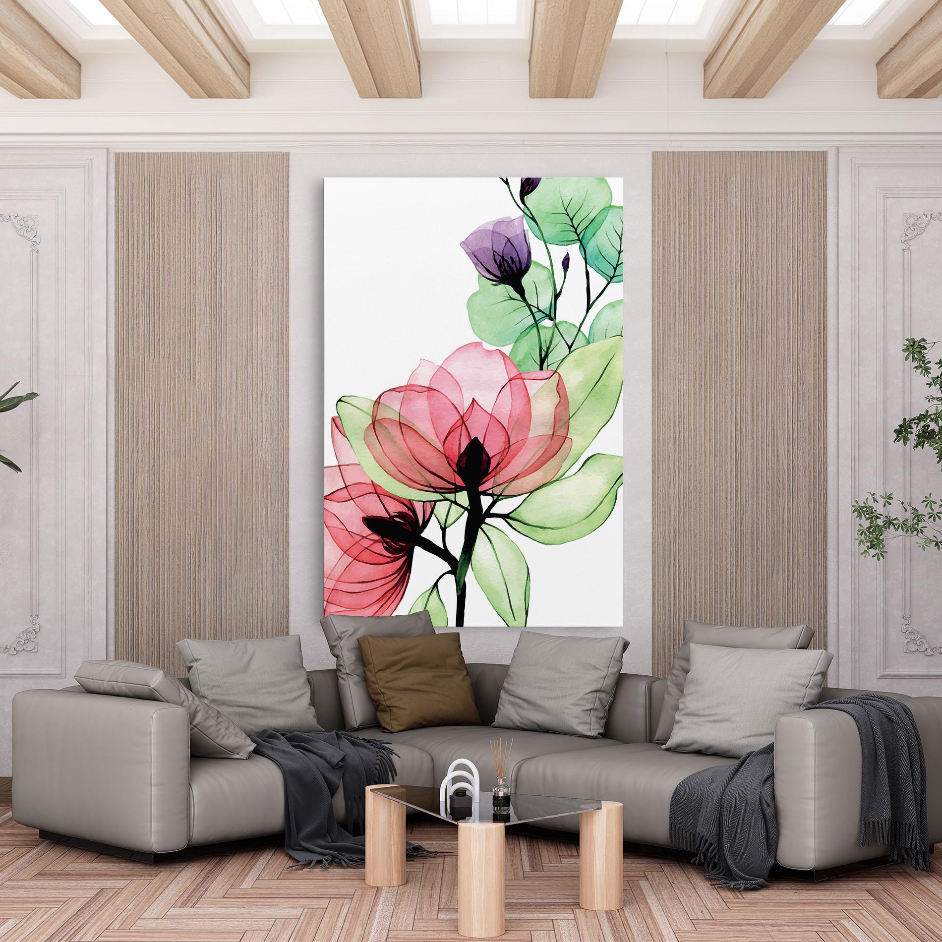 Tablou Canvas Pink Green Nature mockup 6