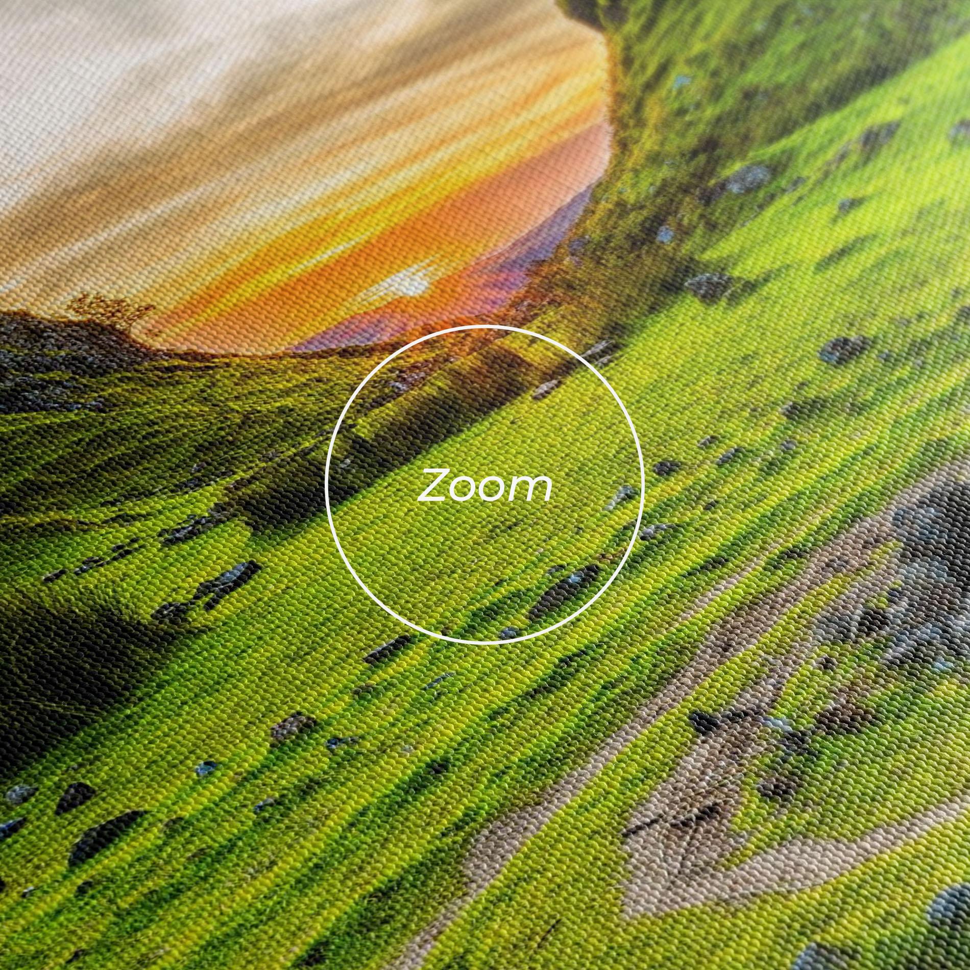 Tablou Canvas Green Circle Nature mockup 3