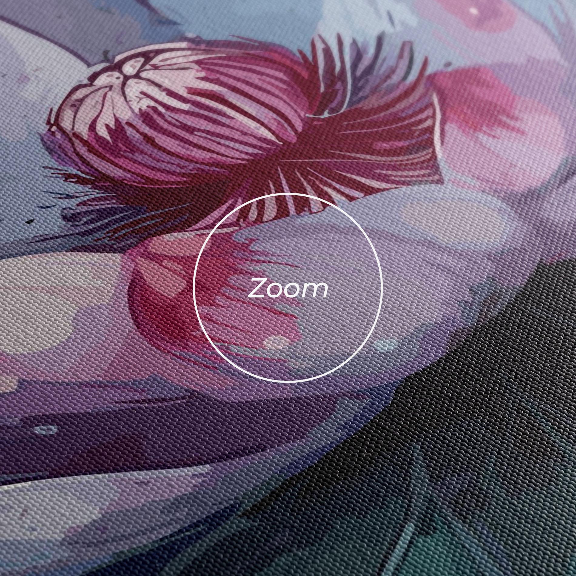 Tablou Canvas Green Purple Lotus mockup 3