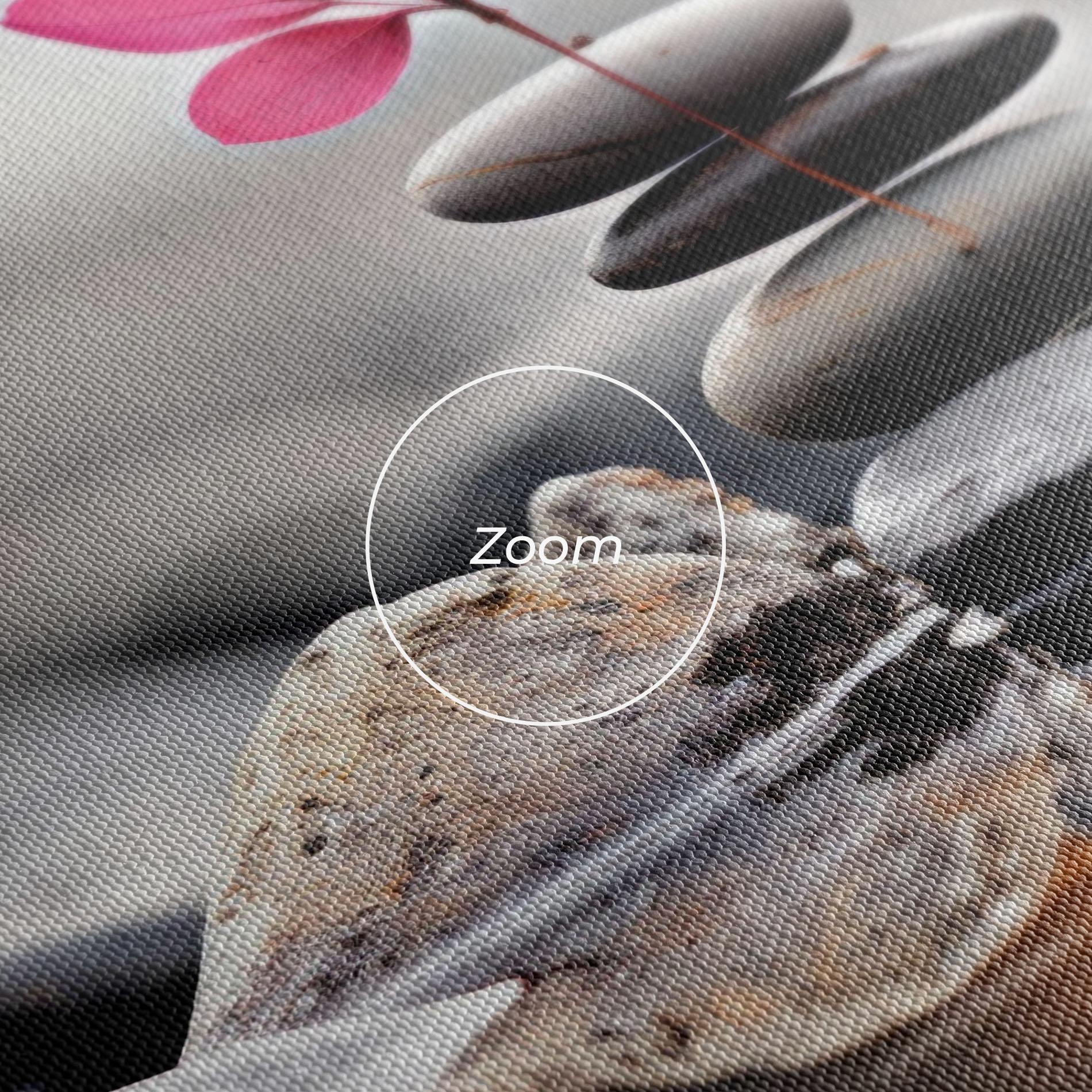 Tablou Canvas Grey Rocks Flower mockup 3