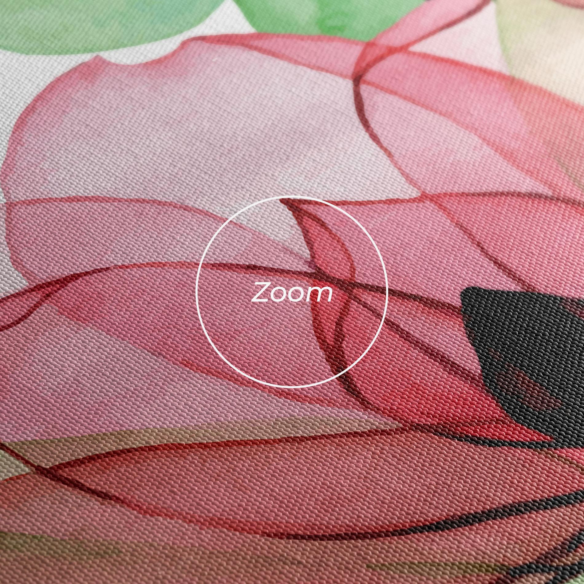 Tablou Canvas Pink Green Nature mockup 3