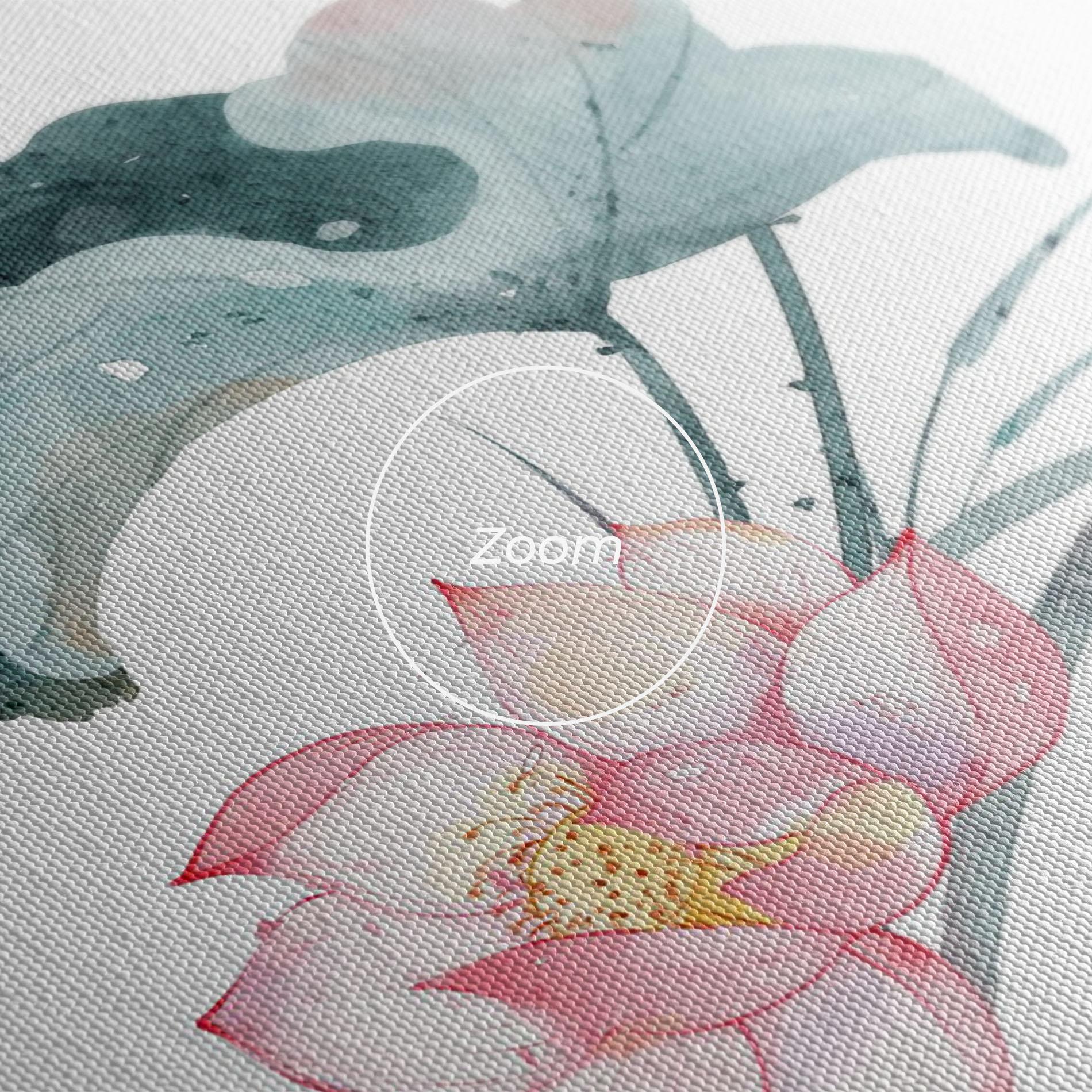 Tablou Canvas Pink Pastel Flower mockup 3