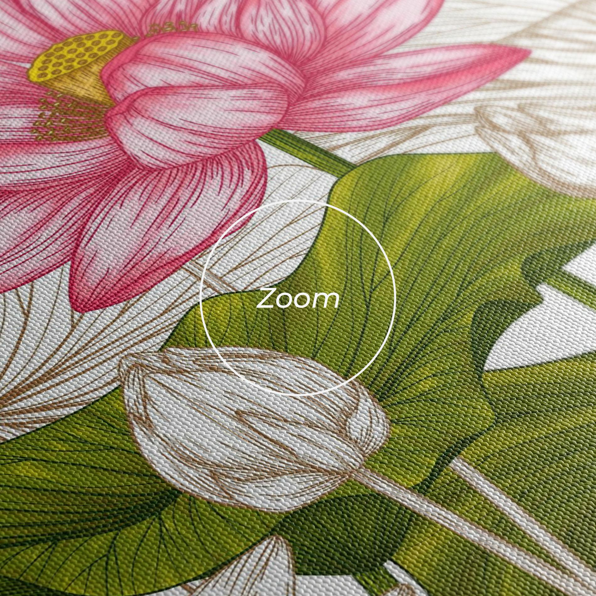 Tablou Canvas Pretty Lotus Art mockup 3