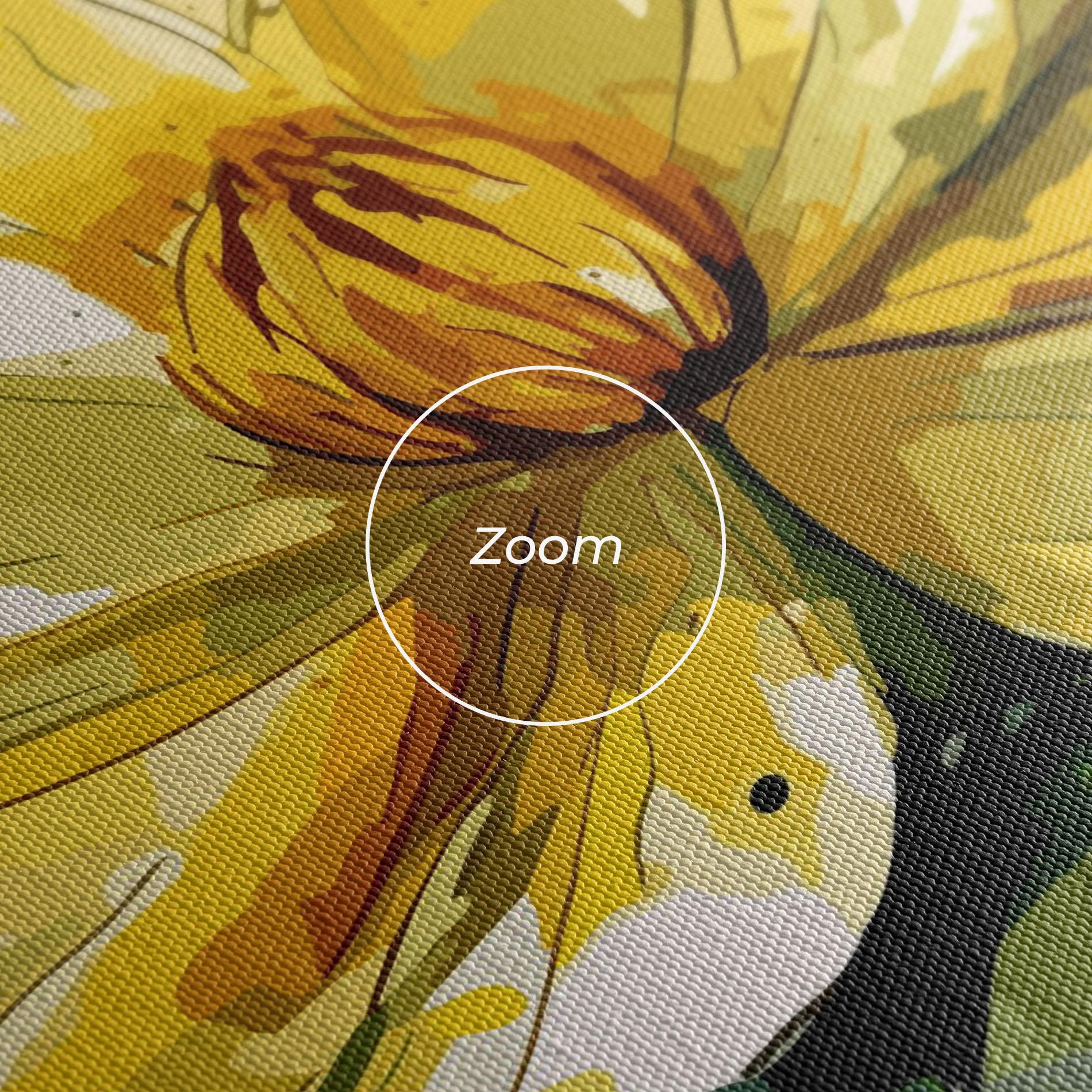 Tablou Canvas Yellow Flower Nature mockup 3
