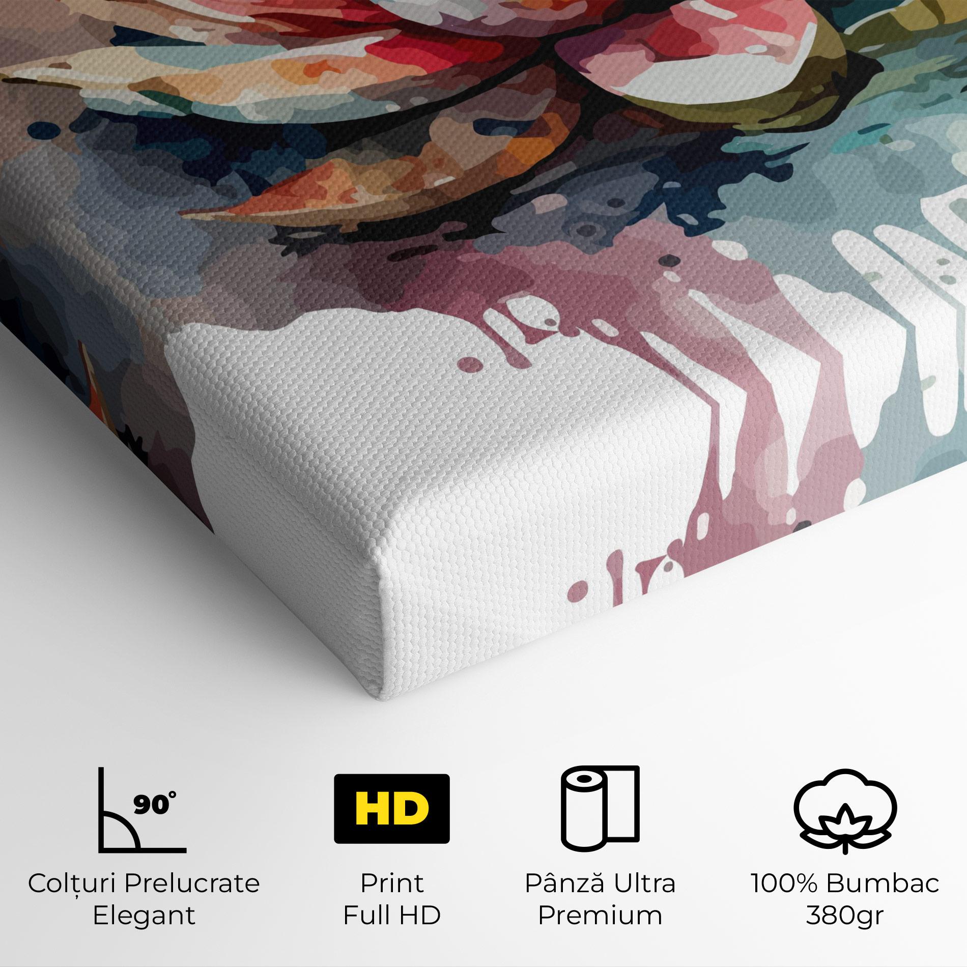 Tablou Canvas Colorful Lotus Art mockup 4