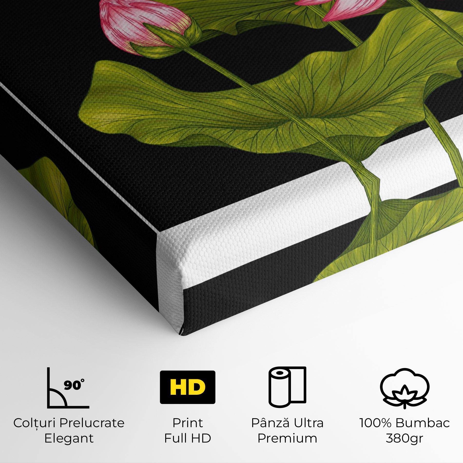 Tablou Canvas Feng Shui Flower mockup 4