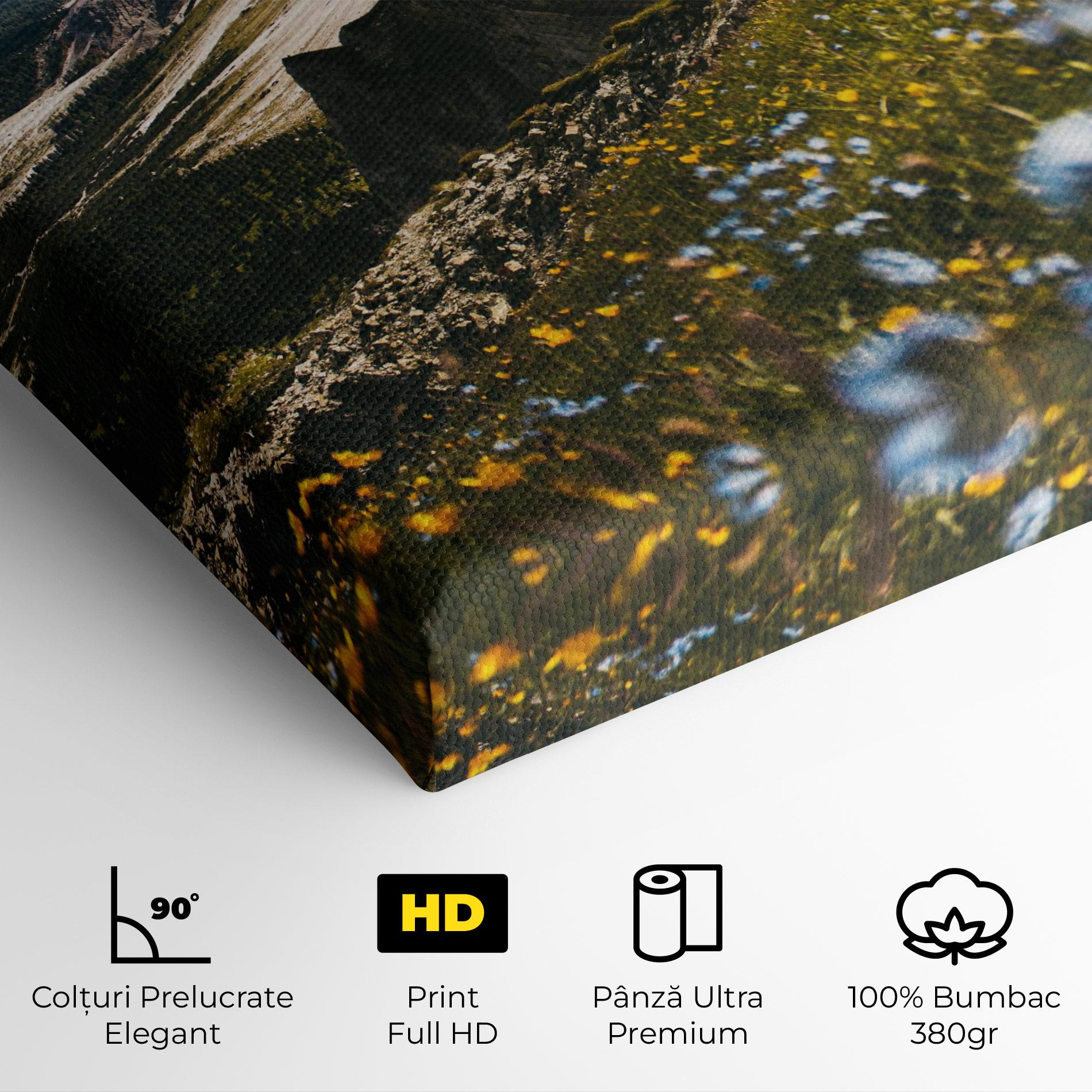 Tablou Canvas Foggy Mountain View mockup 4