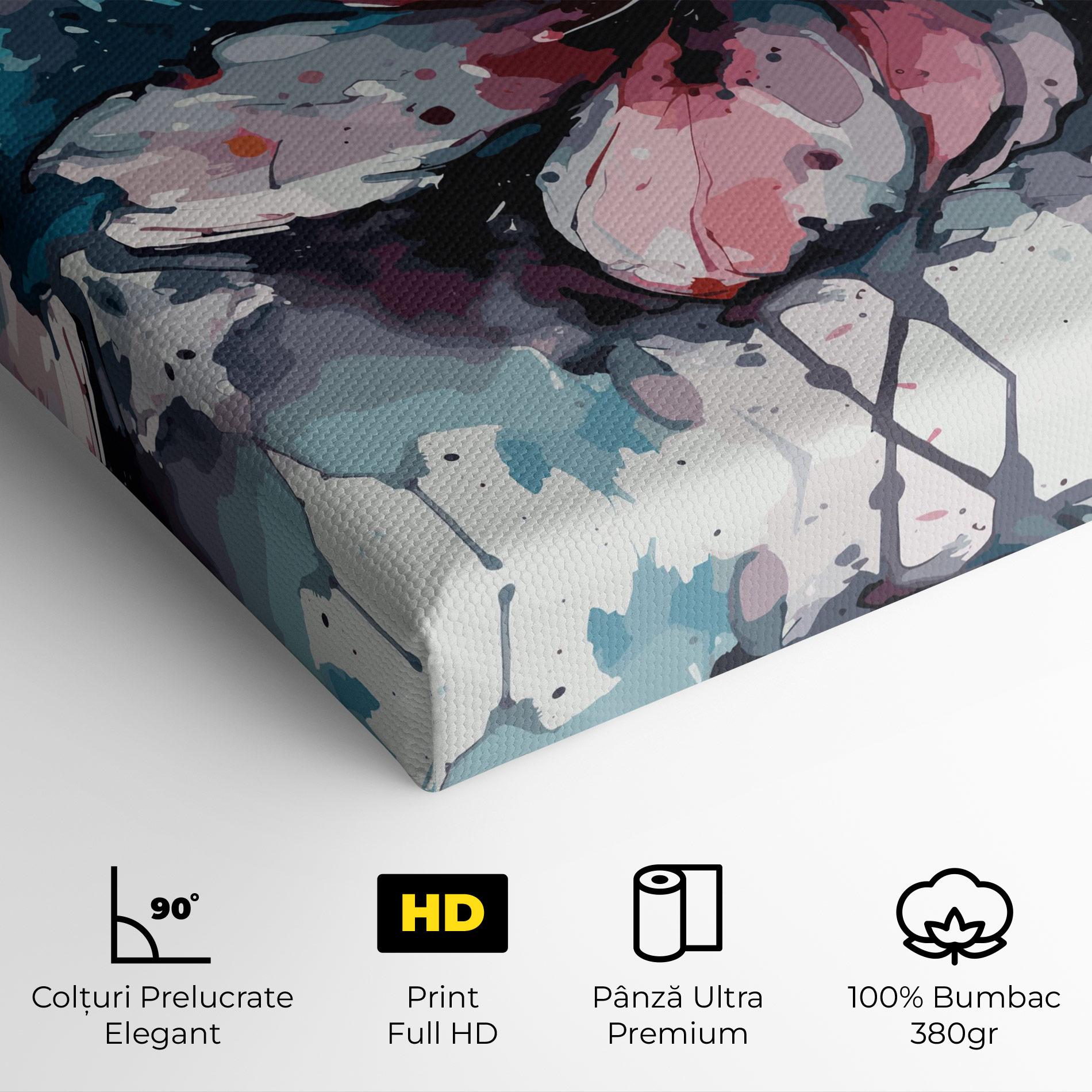 Tablou Canvas Pink Blue Nature mockup 4