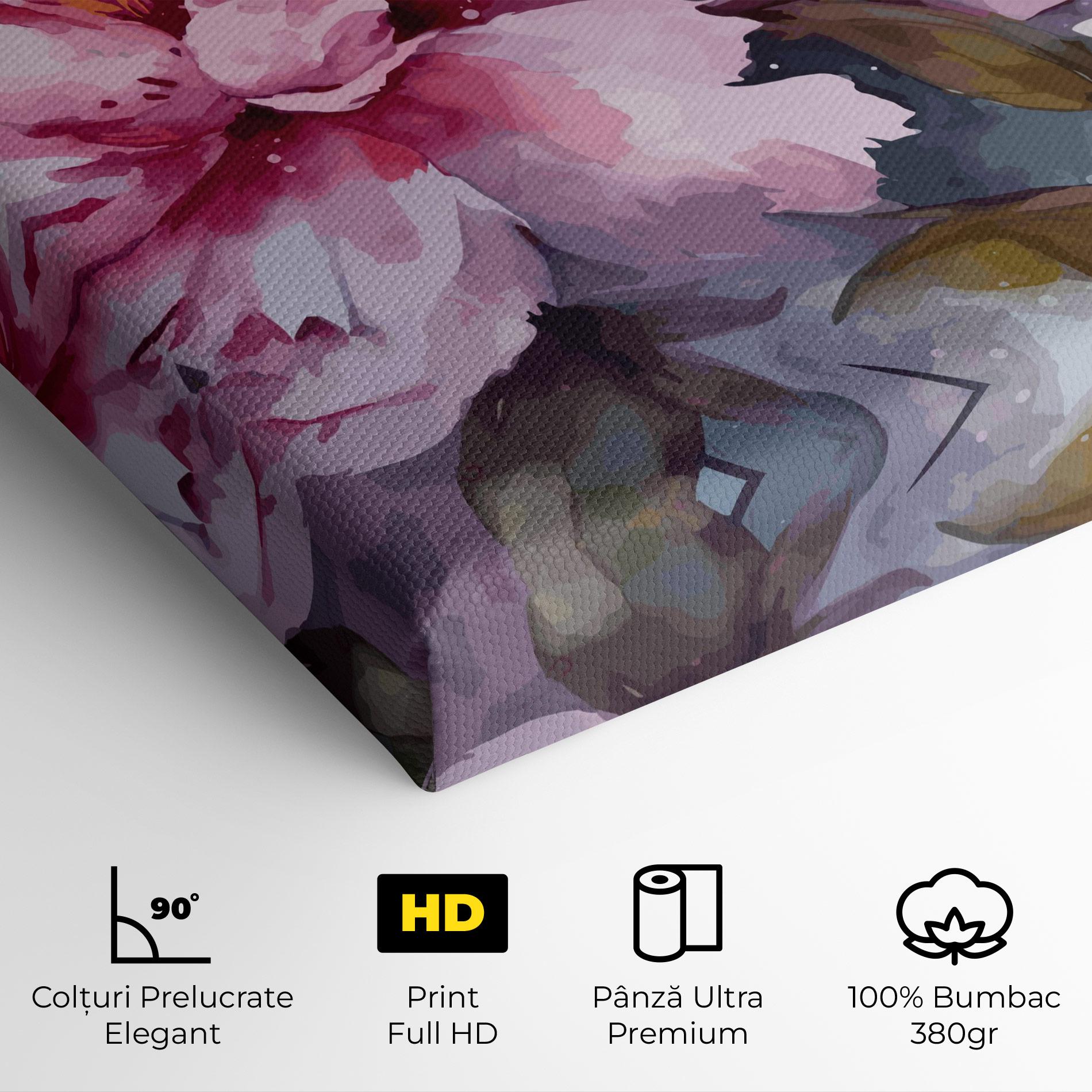 Tablou Canvas Pink Nature Flower mockup 4