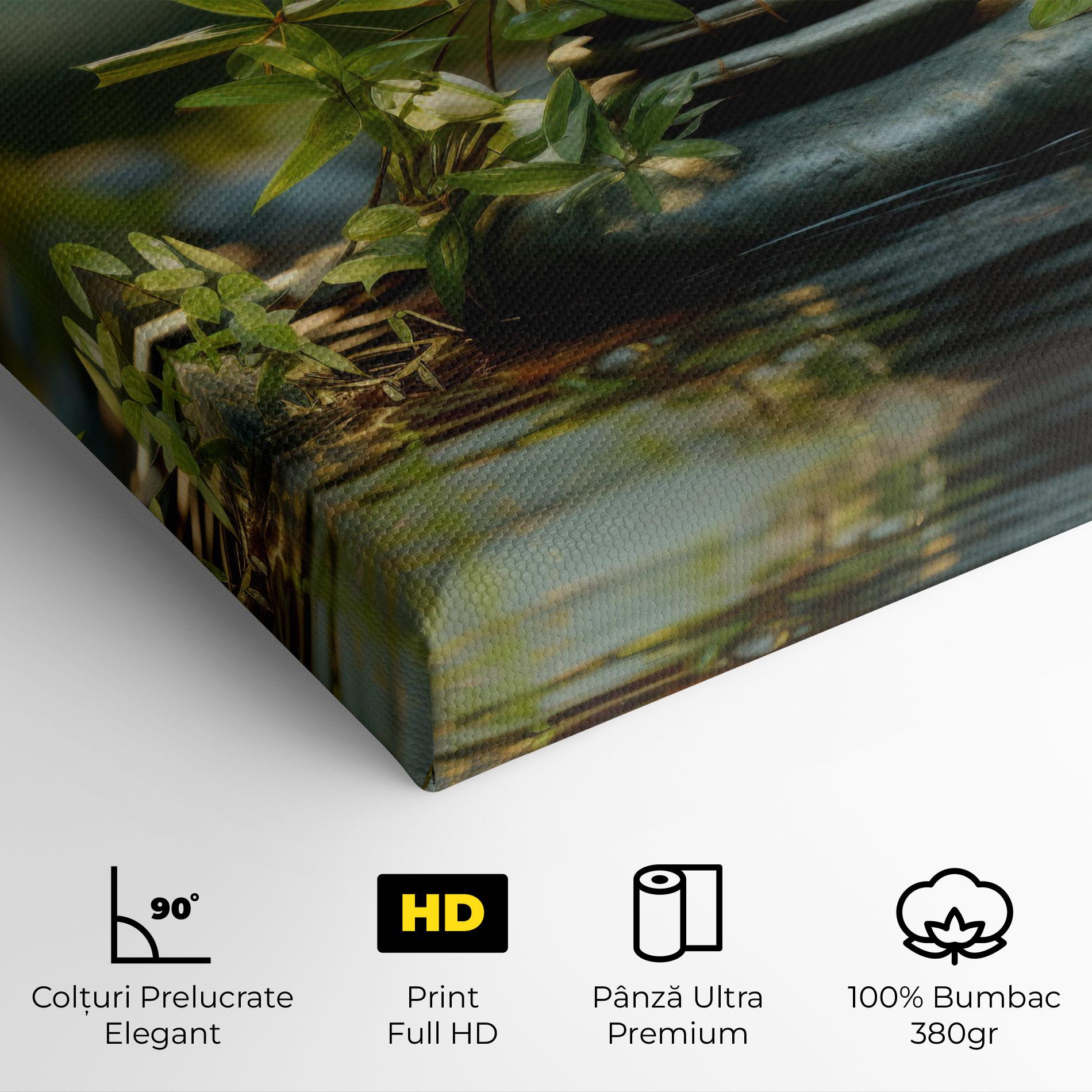 Tablou Canvas Rock Garden Pond mockup 4