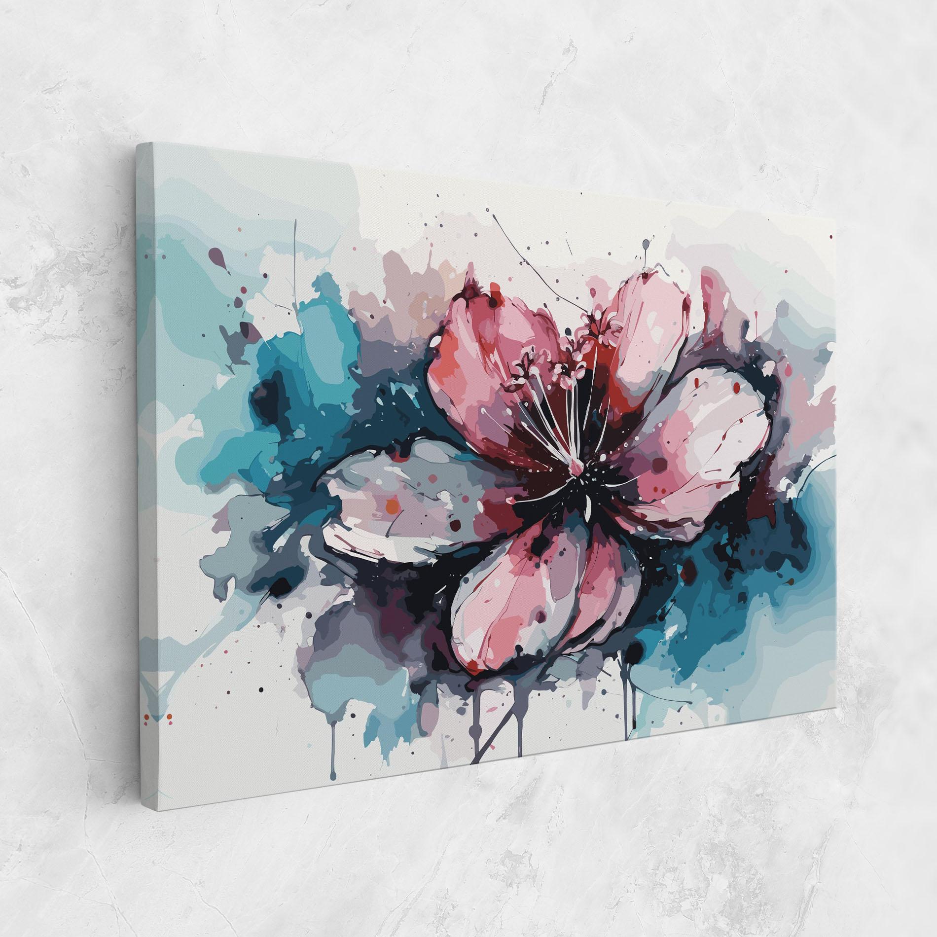 Tablou Canvas Pink Blue Nature mockup 1