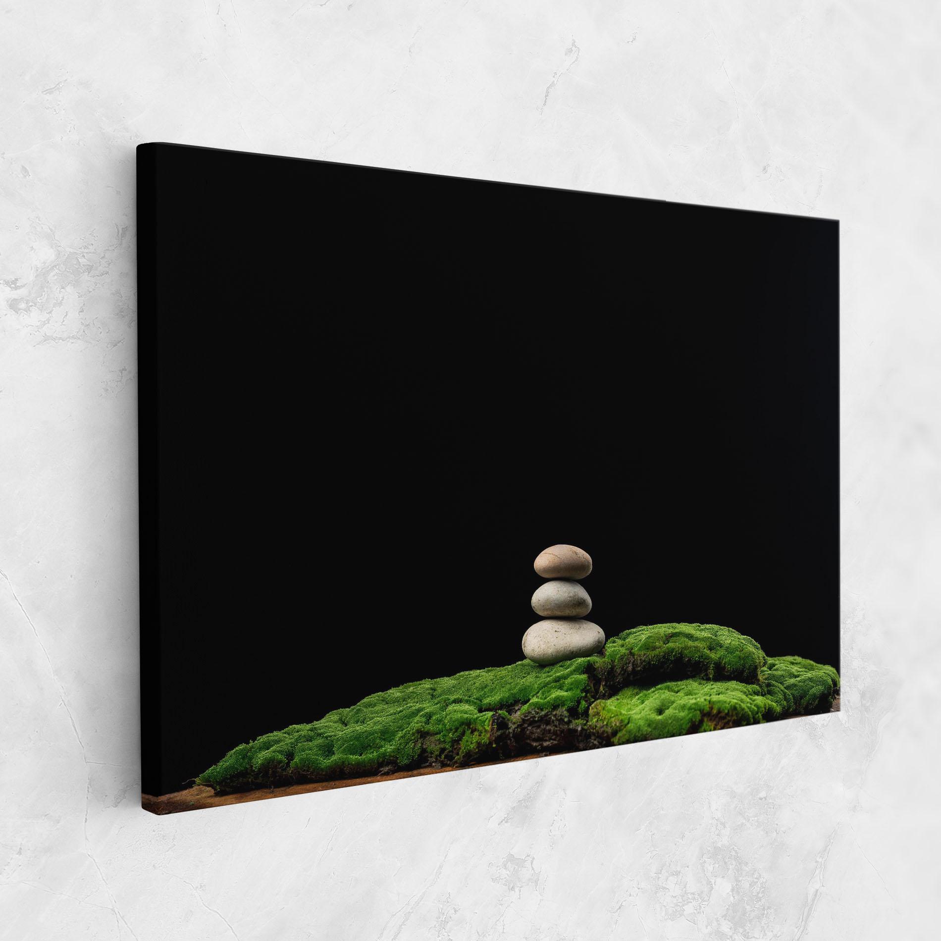 Tablou Canvas Three Stone Moss mockup 1