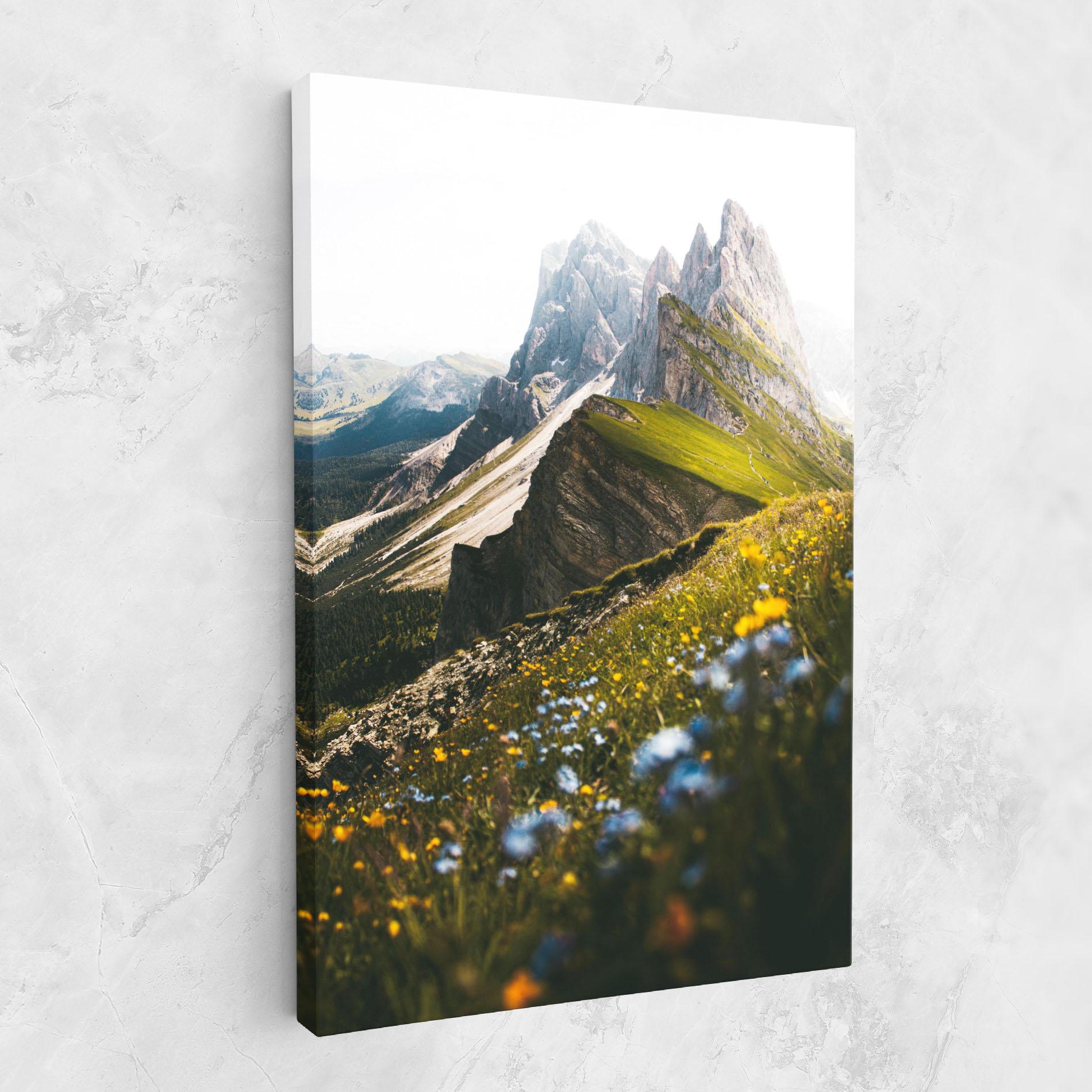 Tablou Canvas Foggy Mountain View mockup 1