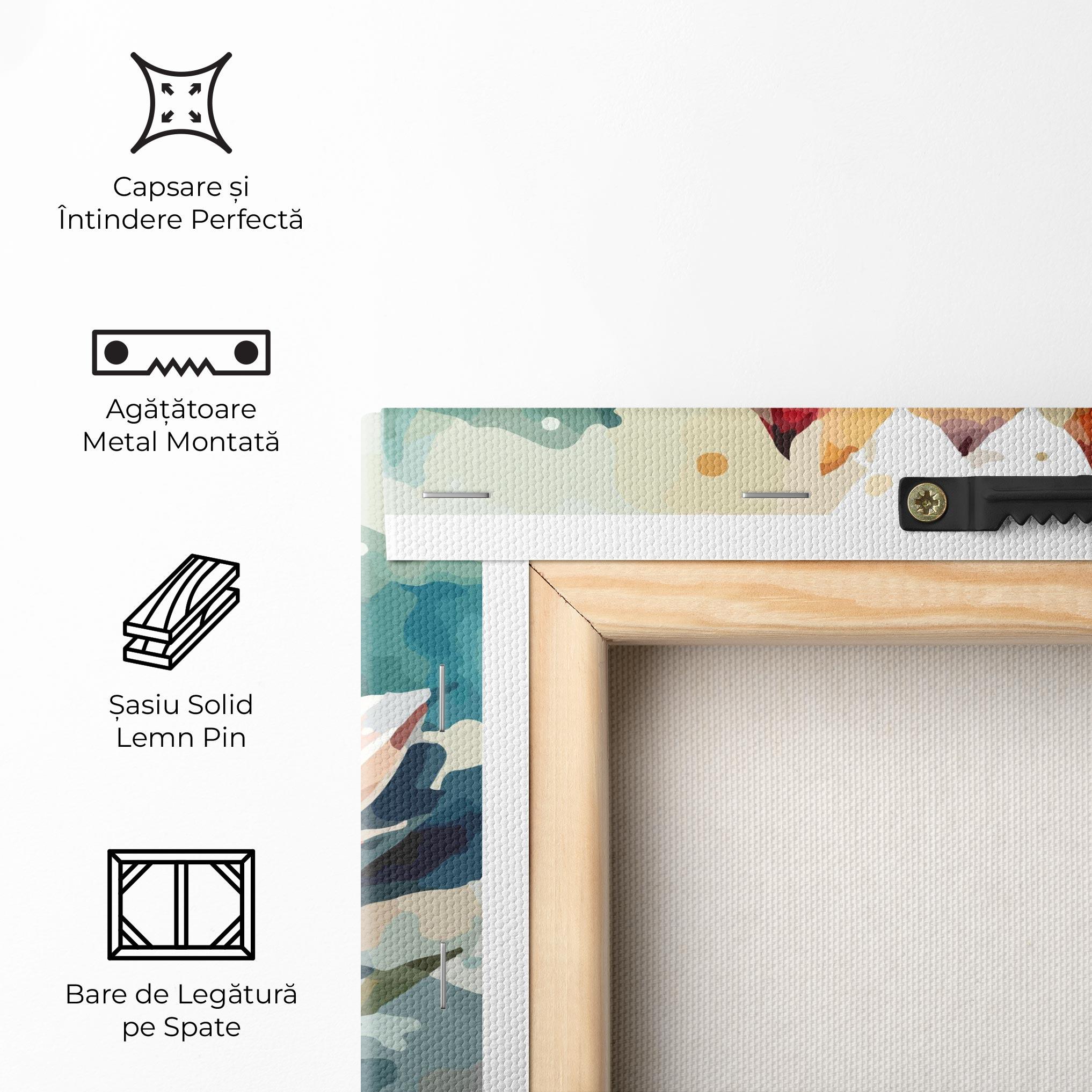 Tablou Canvas Colorful Lotus Art mockup 5