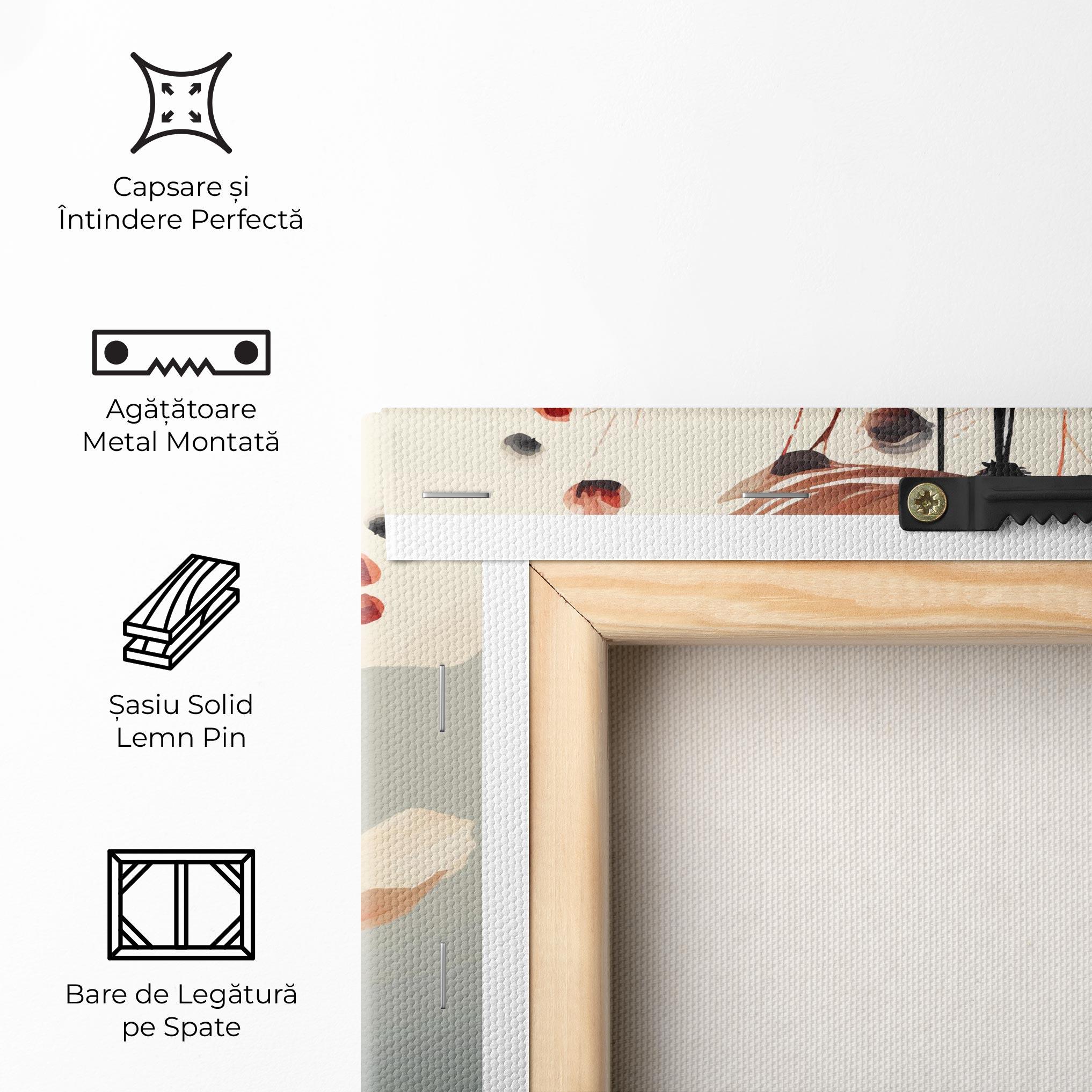 Tablou Canvas Cream Flower Nature mockup 5