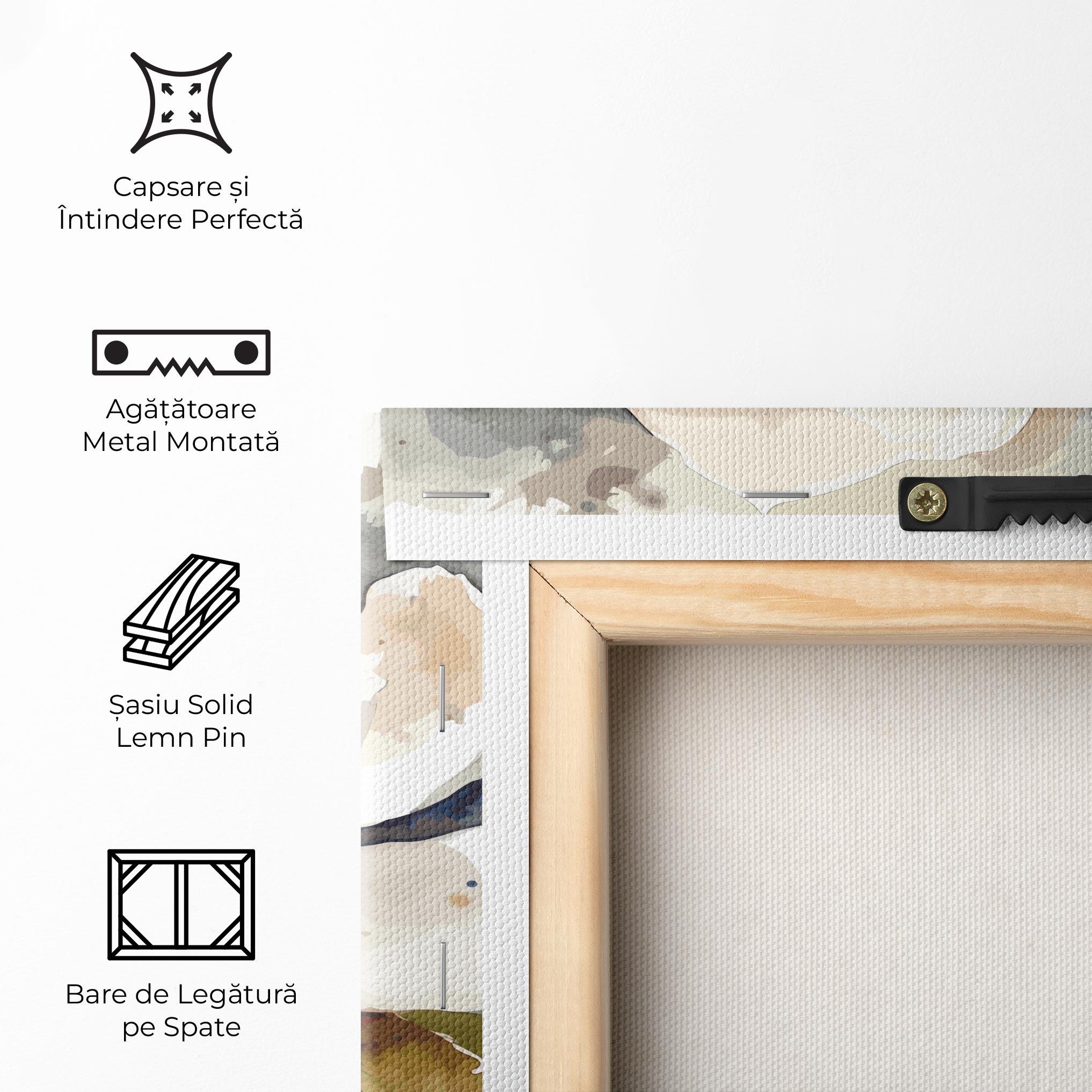 Tablou Canvas Cream Nature Flower mockup 5