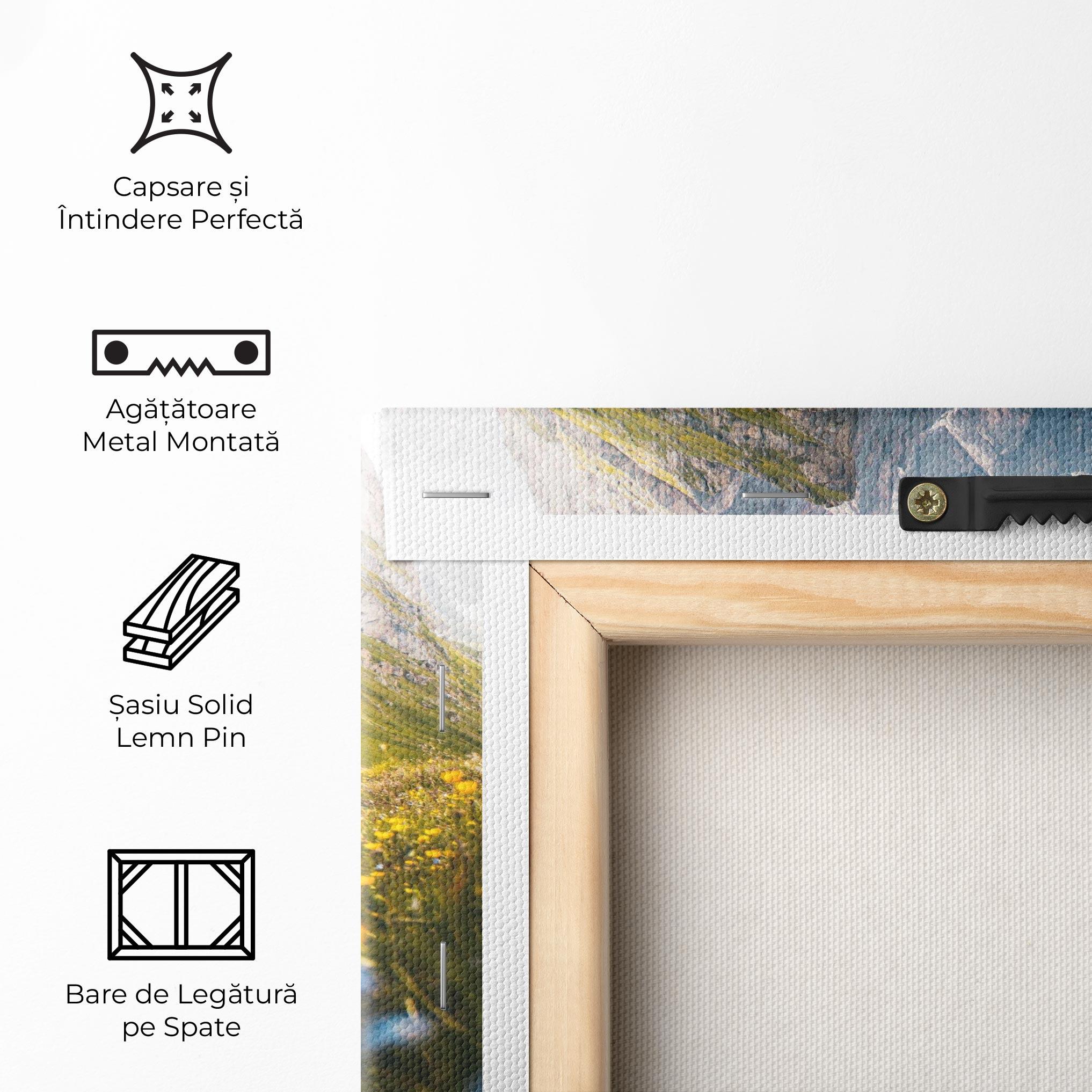 Tablou Canvas Foggy Mountain View mockup 5