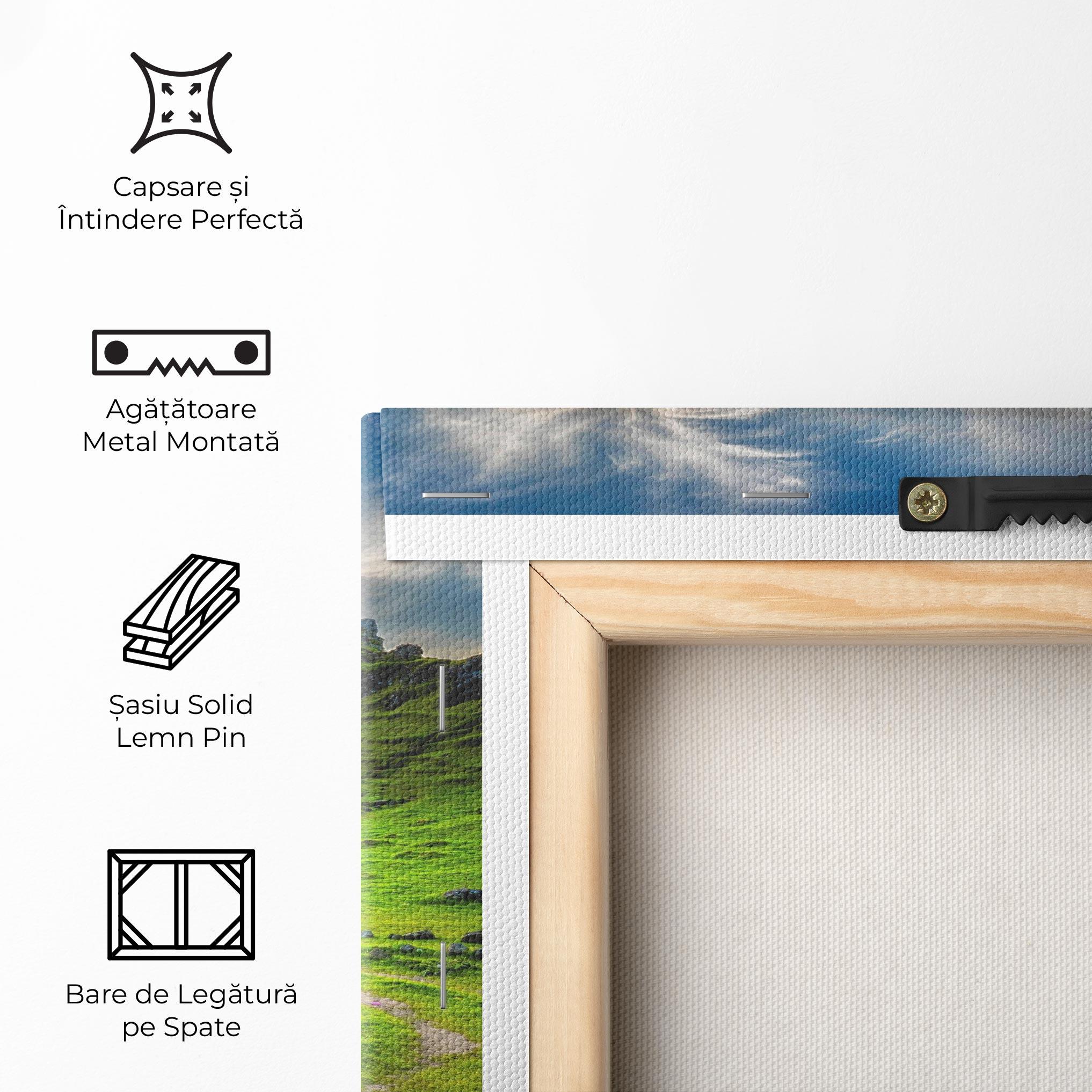 Tablou Canvas Green Circle Nature mockup 5