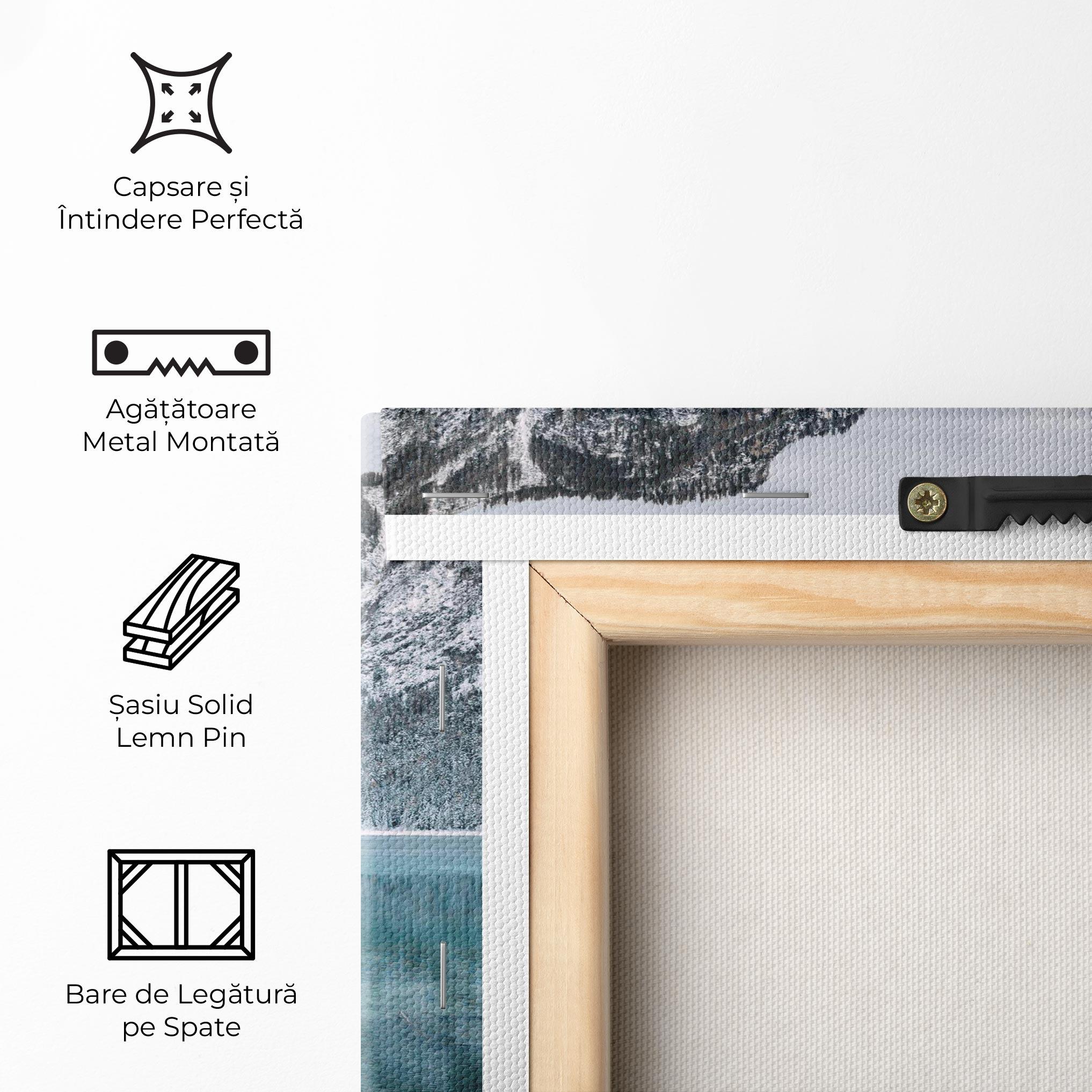 Tablou Canvas Lake Reflection Mountain mockup 5