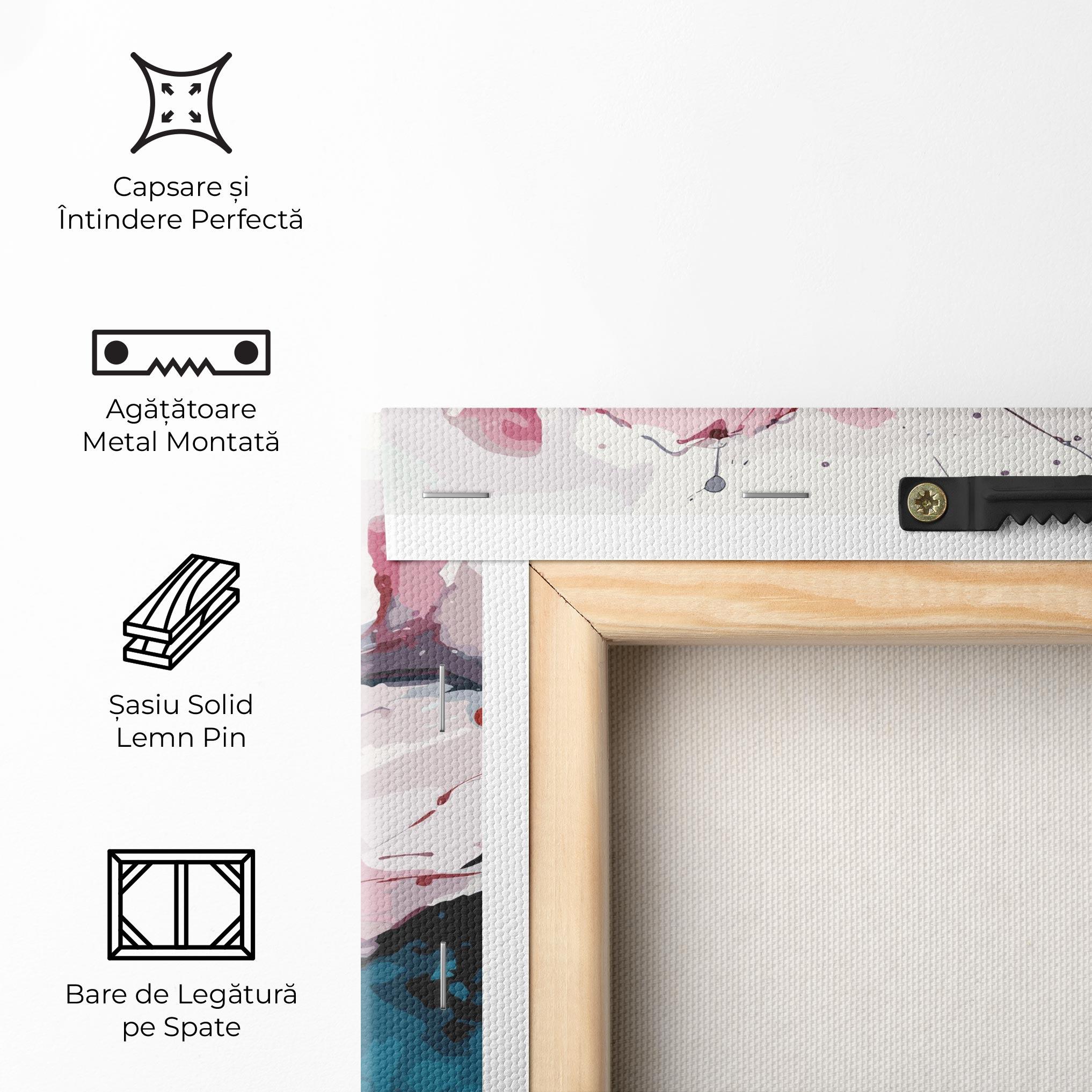 Tablou Canvas Pink Blue Nature mockup 5