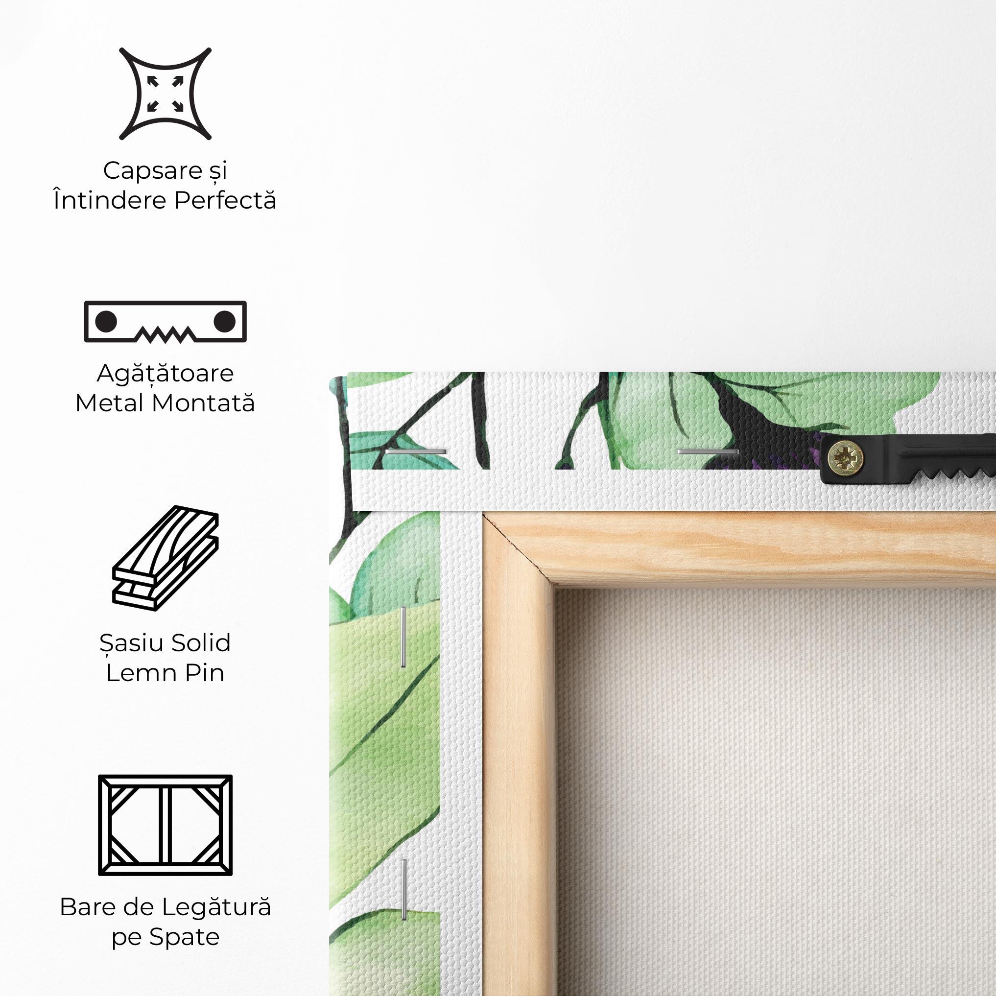 Tablou Canvas Pink Green Nature mockup 5