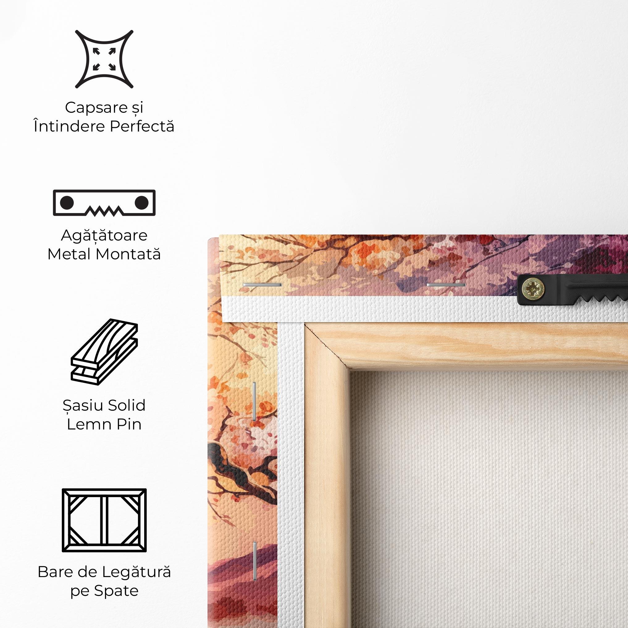 Tablou Canvas Pink Tree Nature mockup 5