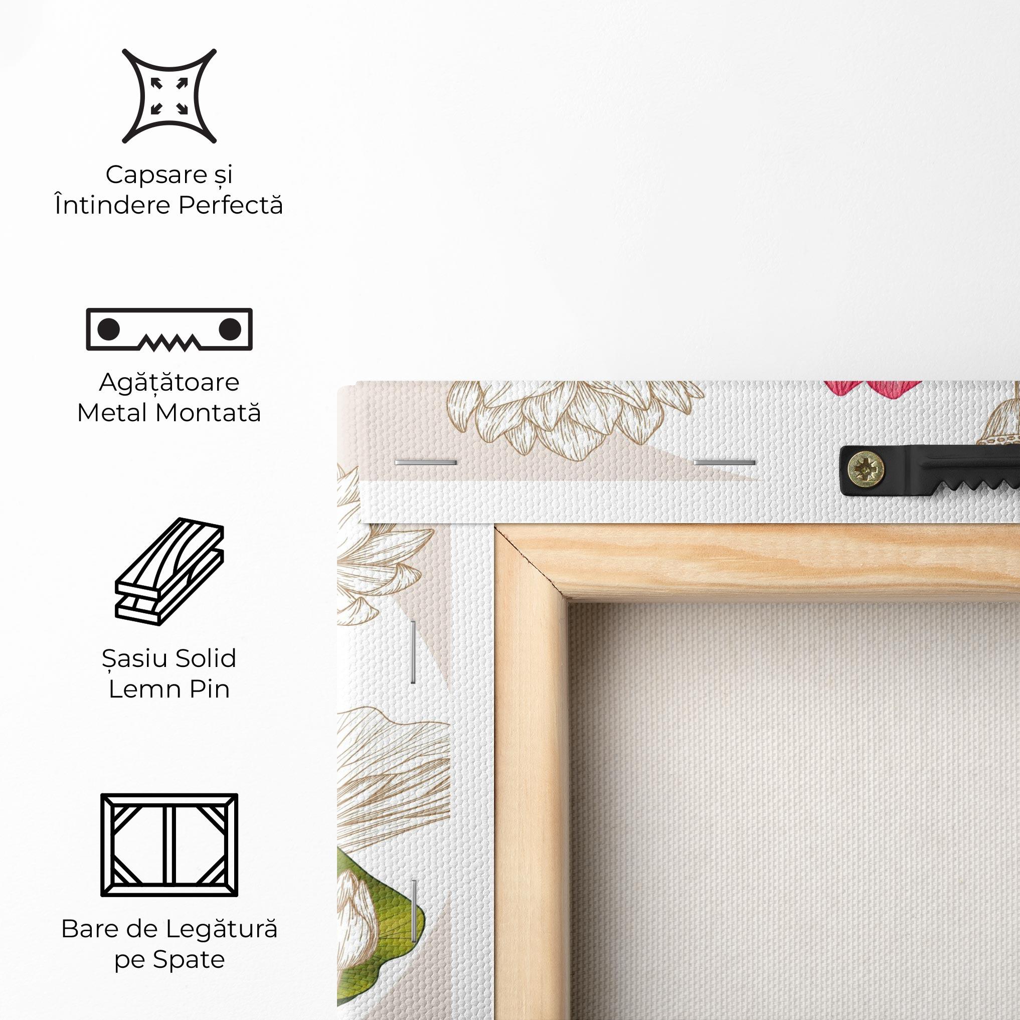 Tablou Canvas Pretty Lotus Art mockup 5